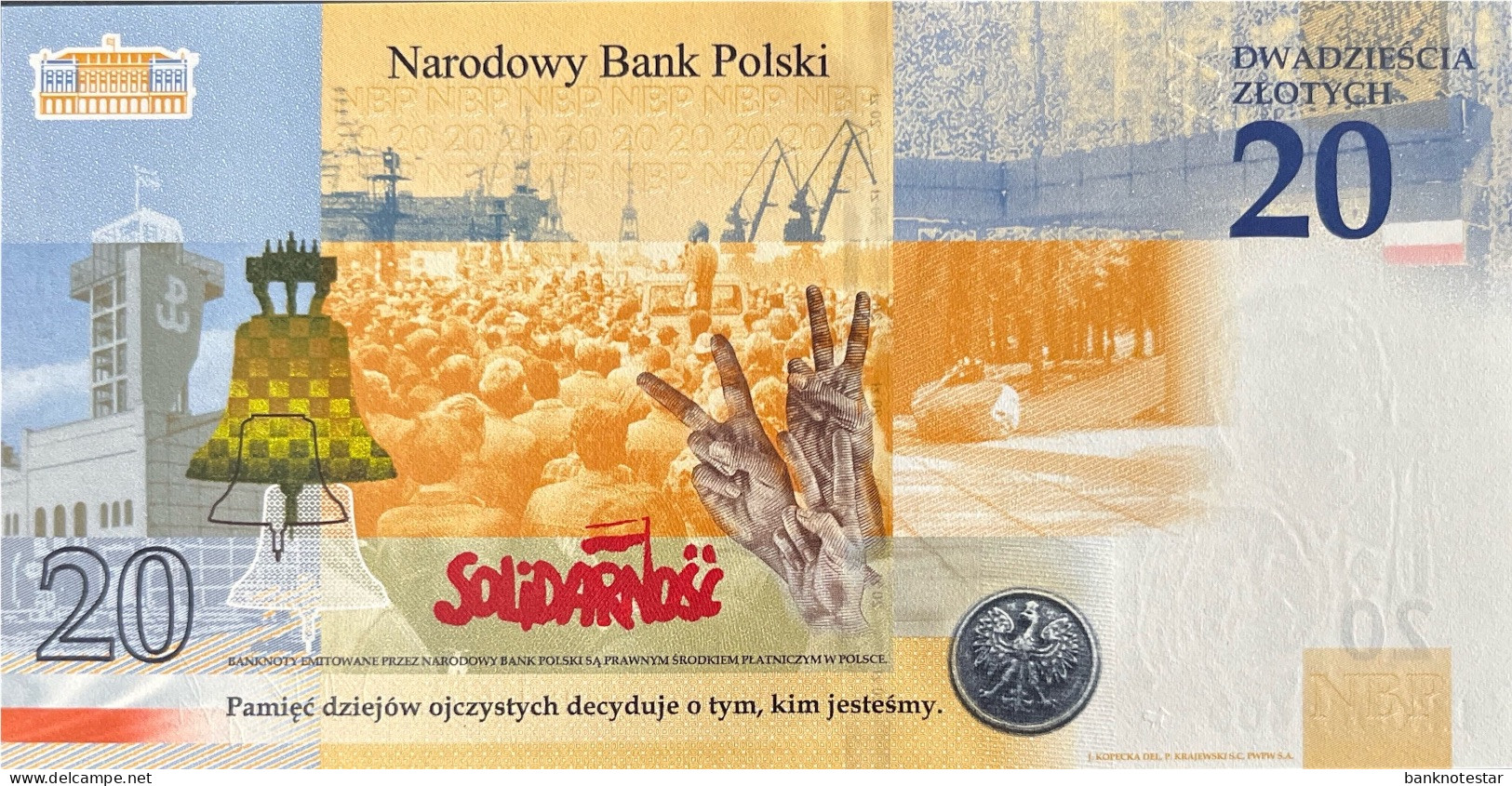 Poland 20 Zloty, P-195 (10.4.2021) - UNC - Lech Kaczyński Banknote - Pologne