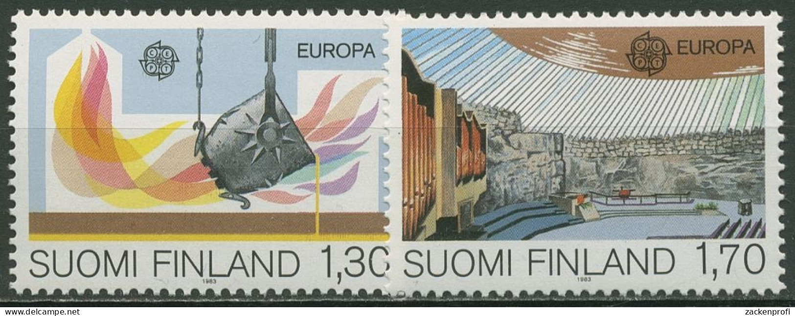 Finnland 1983 Europa CEPT Große Werke Bauwerke Technik 926/27 Postfrisch - Unused Stamps