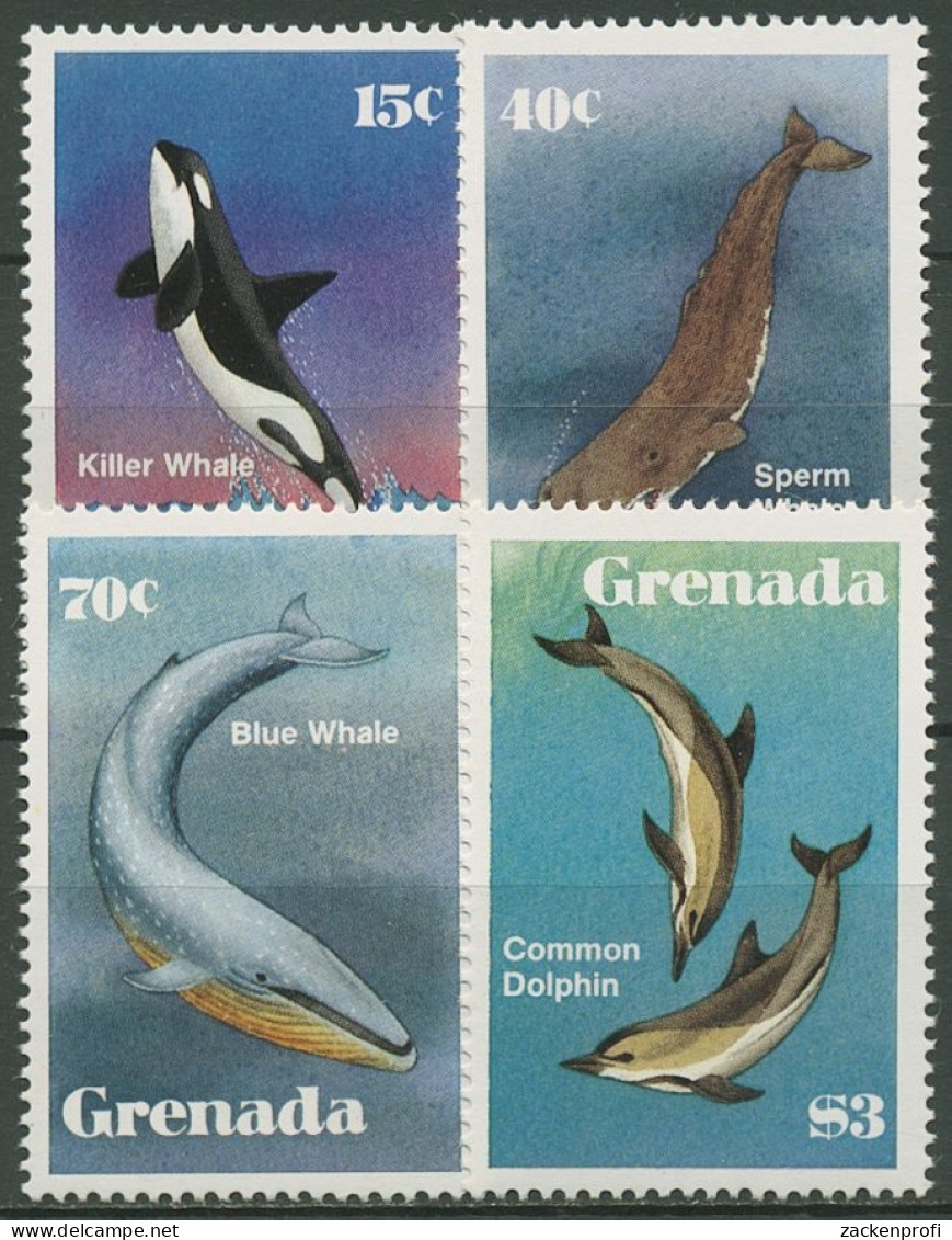 Grenada 1982 Tiere Wale 1197/00 Postfrisch - Grenada (1974-...)