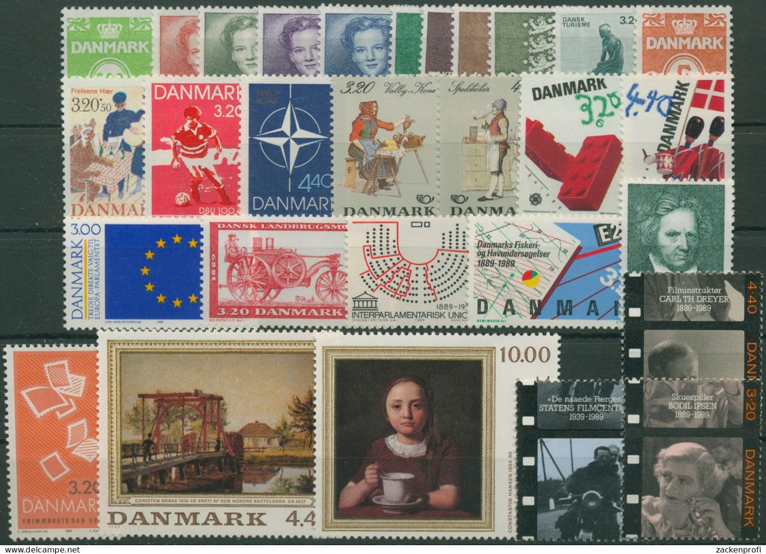 Dänemark 1989 Jahrgang Komplett Postfrisch (G96493) - Años Completos