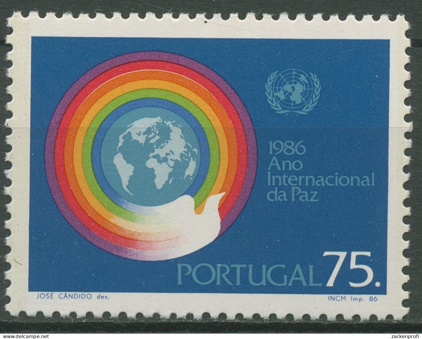 Portugal 1986 Jahr Des Friedens Erdkugel Friedenstaube 1679 Postfrisch - Ungebraucht