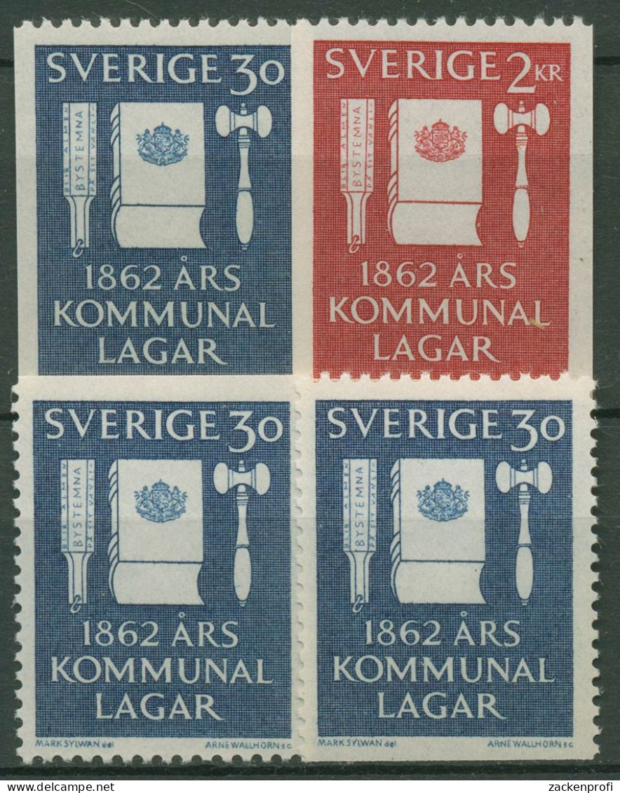 Schweden 1962 Gemeindeverfassung Gestzbuch 487/88 Postfrisch - Unused Stamps