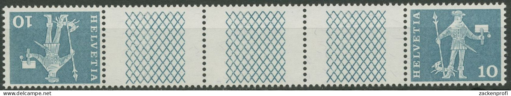 Schweiz 1960 Postmotive Postbote 697 Kehrdruck K 24 Y G Postfrisch (C62365) - Unused Stamps