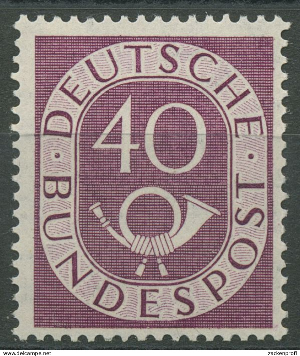 Bund 1951 Freimarke Posthorn 133 Postfrisch Geprüft - Ungebraucht
