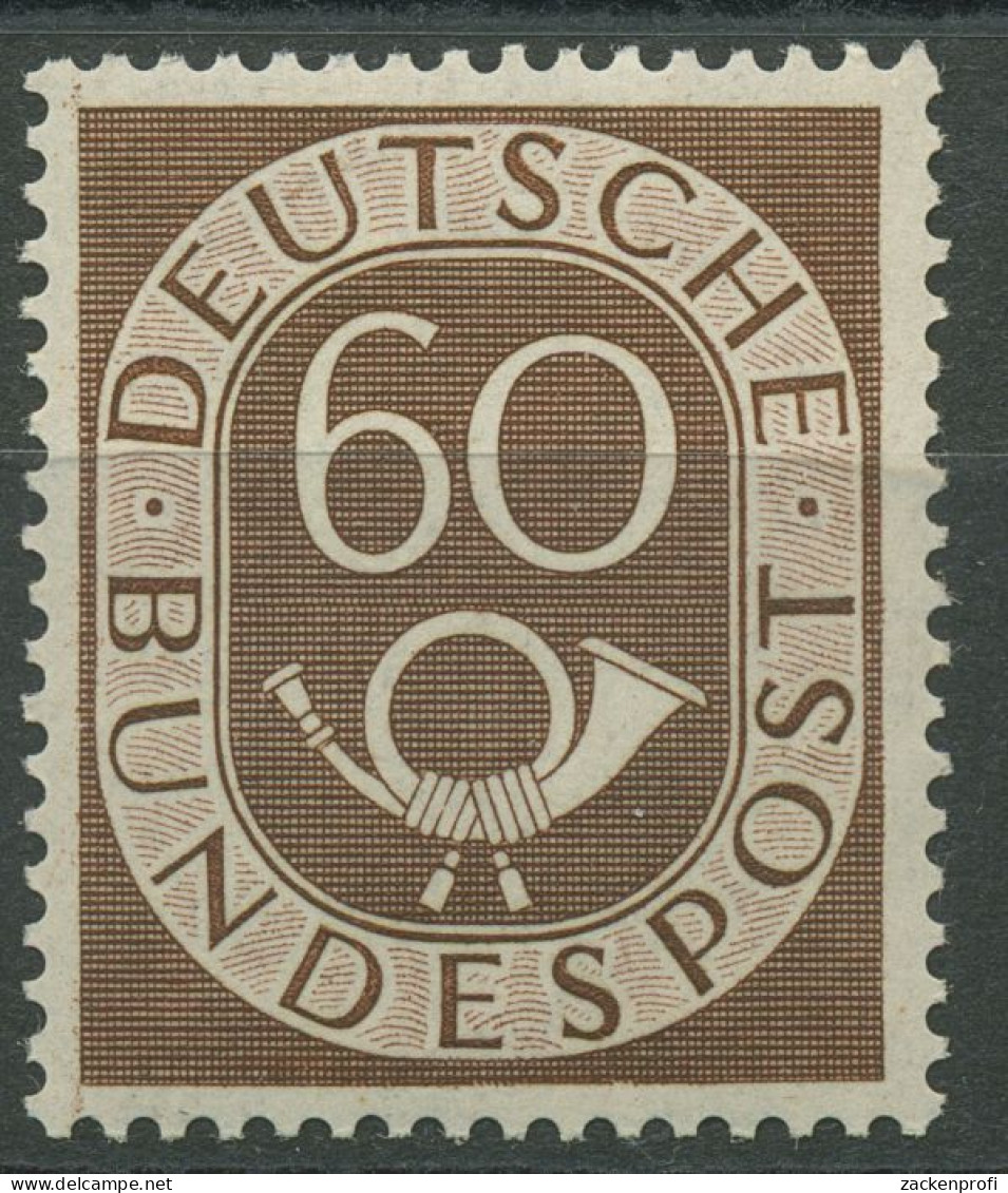 Bund 1951 Freimarke Posthorn 135 Postfrisch Geprüft - Unused Stamps