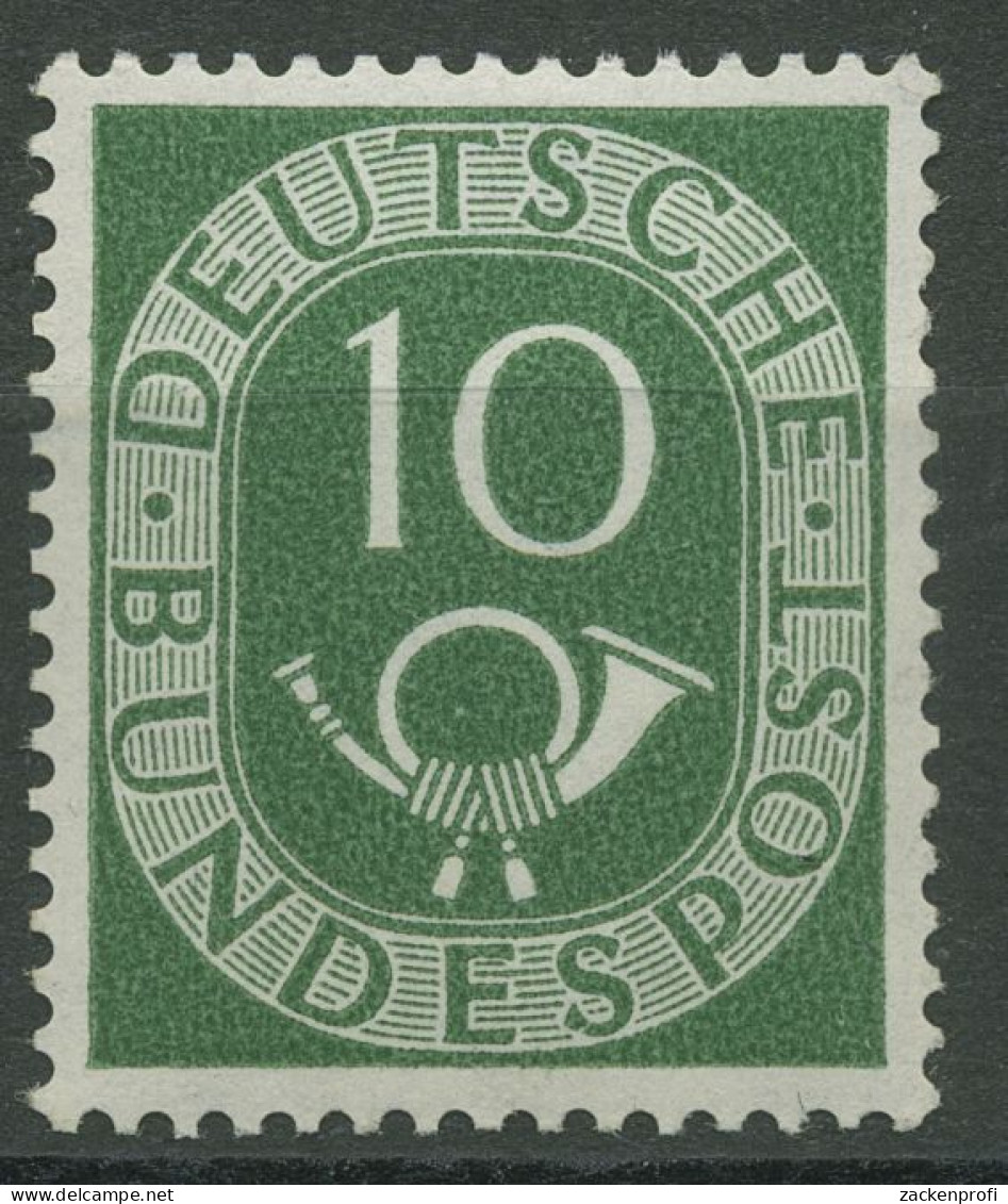 Bund 1951 Freimarke Posthorn 128 Postfrisch Geprüft - Unused Stamps