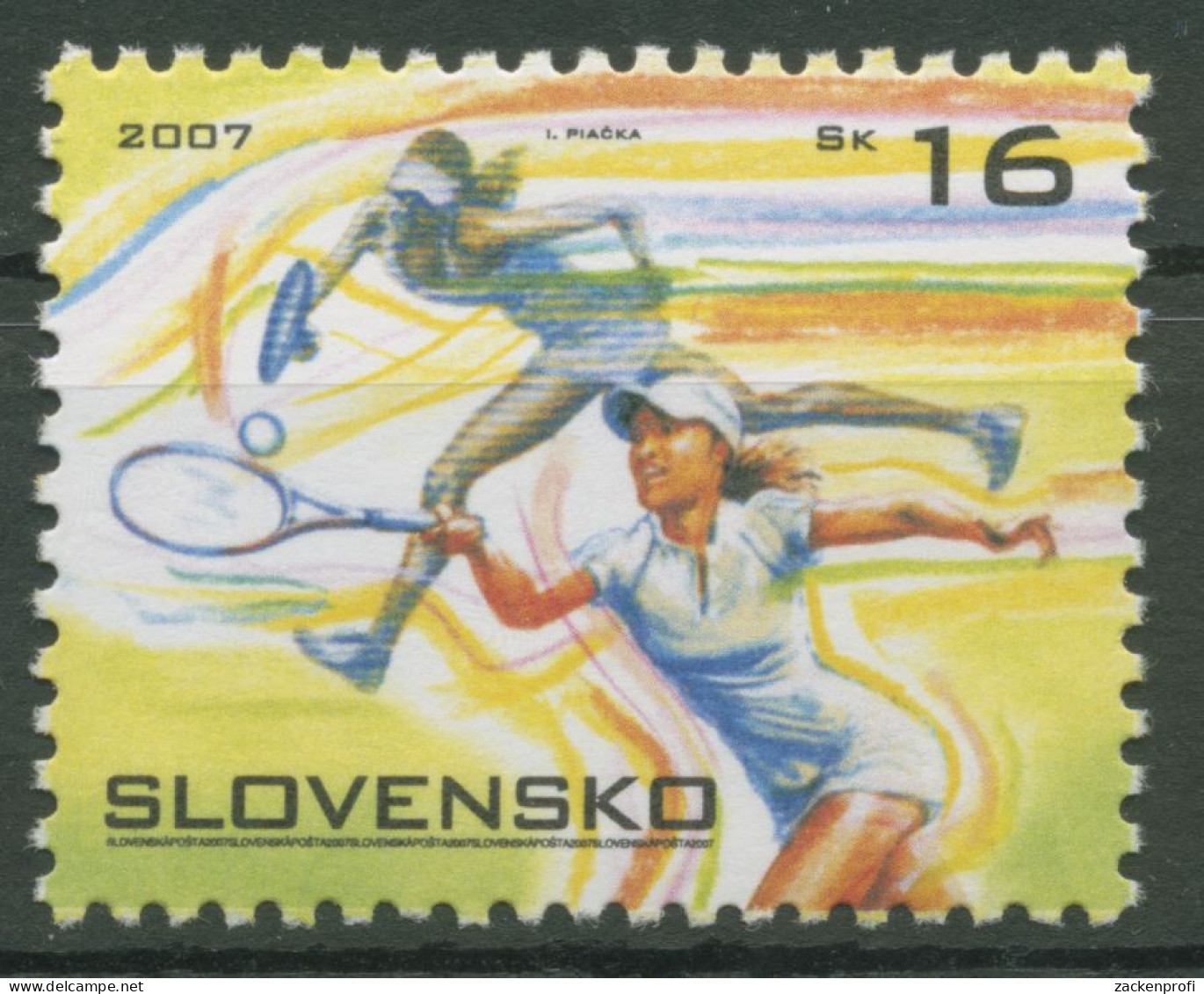 Slowakei 2007 Sport Tennis 552 Postfrisch - Unused Stamps