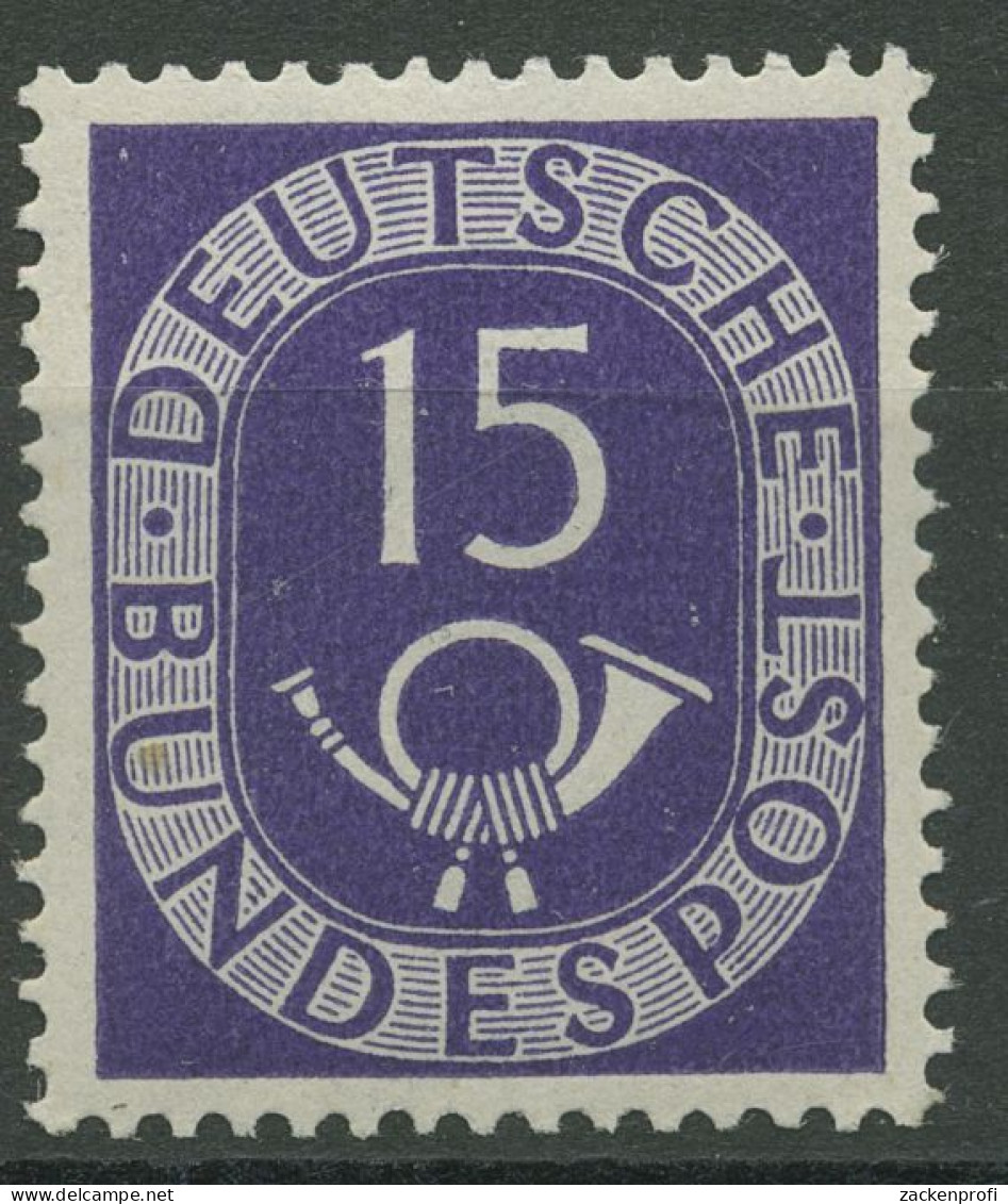 Bund 1951 Freimarke Posthorn 129 Postfrisch Geprüft - Ungebraucht