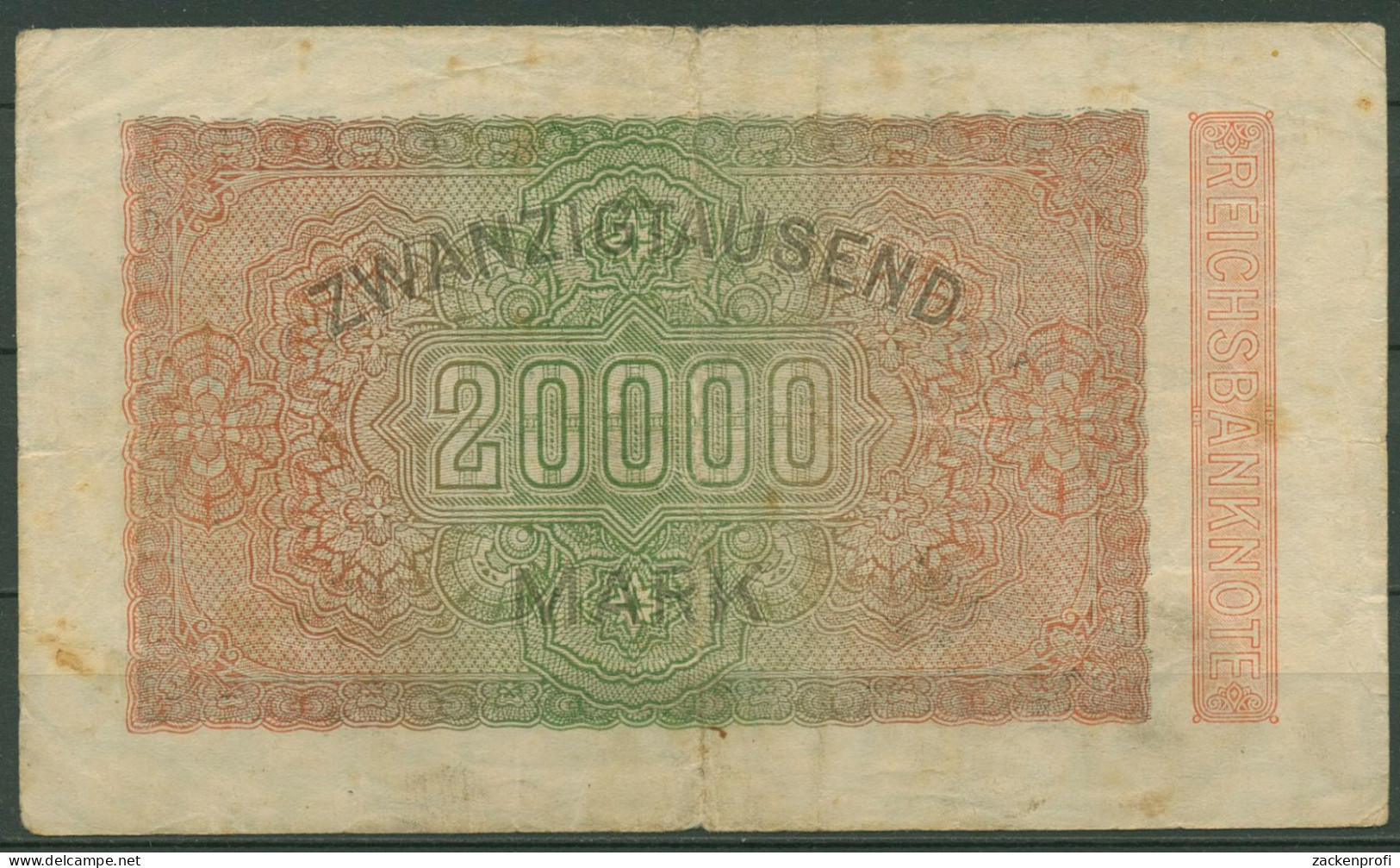 Dt. Reich 20000 Mark 1923, DEU-95e FZ MV, Stark Gebraucht (K1352) - 20.000 Mark