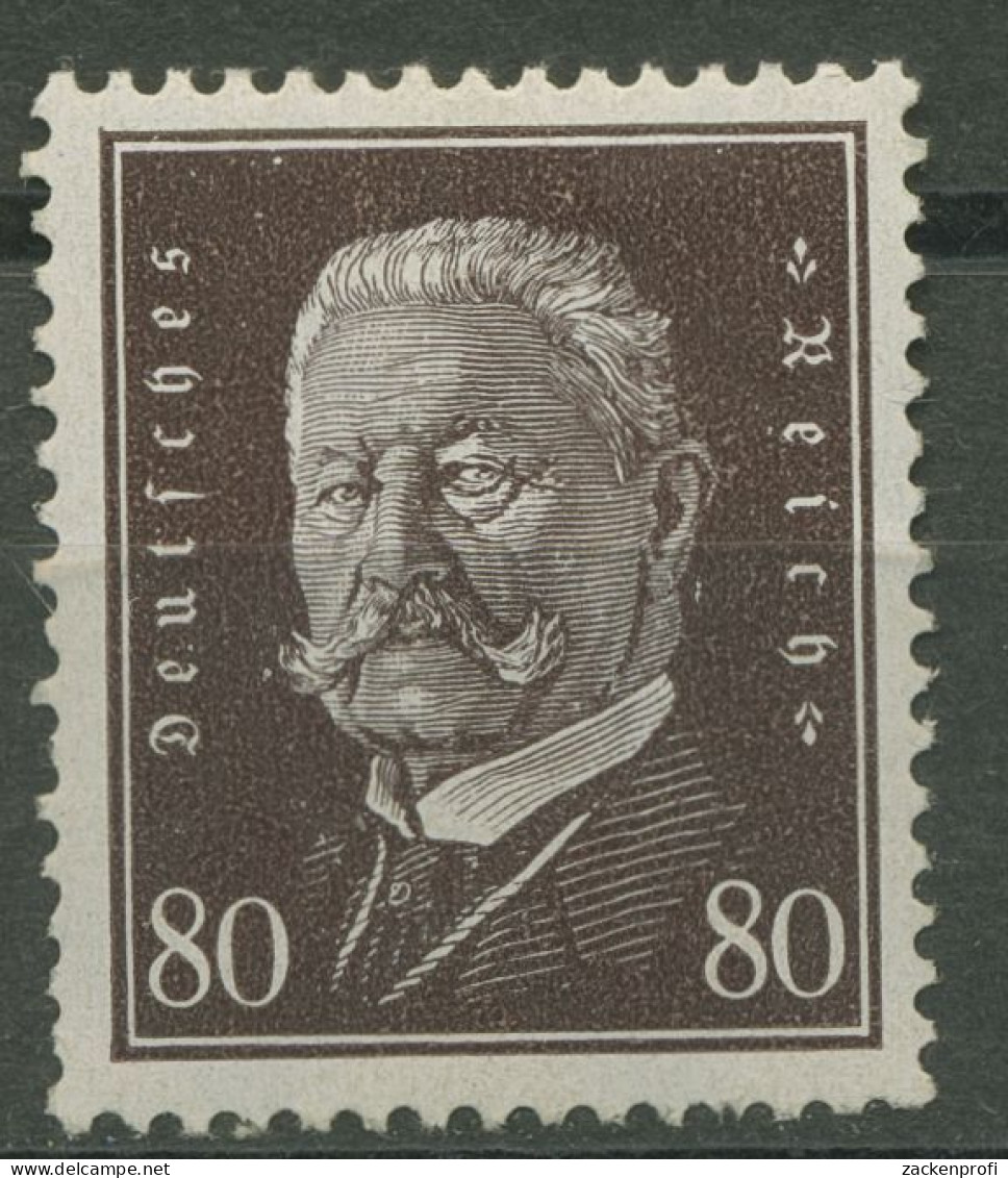 Deutsches Reich 1928 Hindenburg 422 Mit Falz, Zahnfehler (R80596) - Nuevos