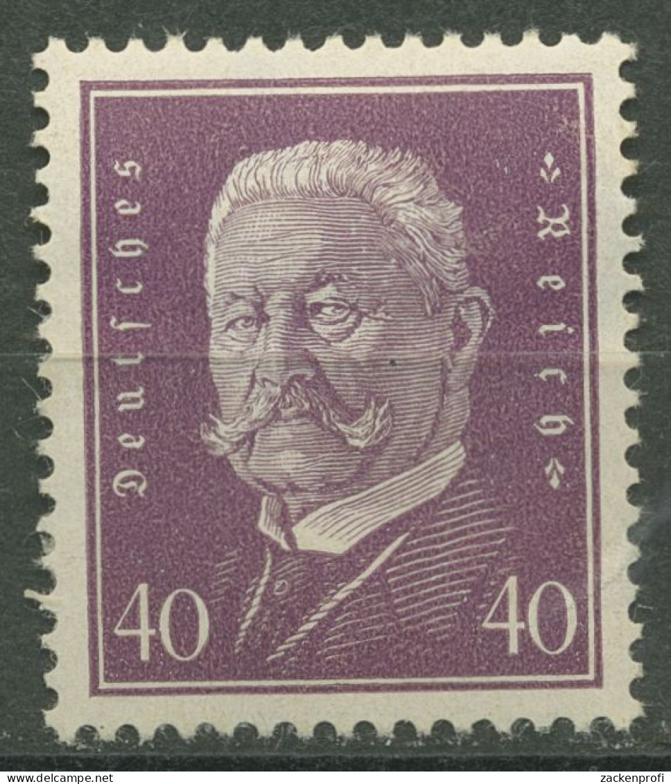 Deutsches Reich 1928 Hindenburg 418 Mit Falz, Starke Haftstellen (R80591) - Neufs