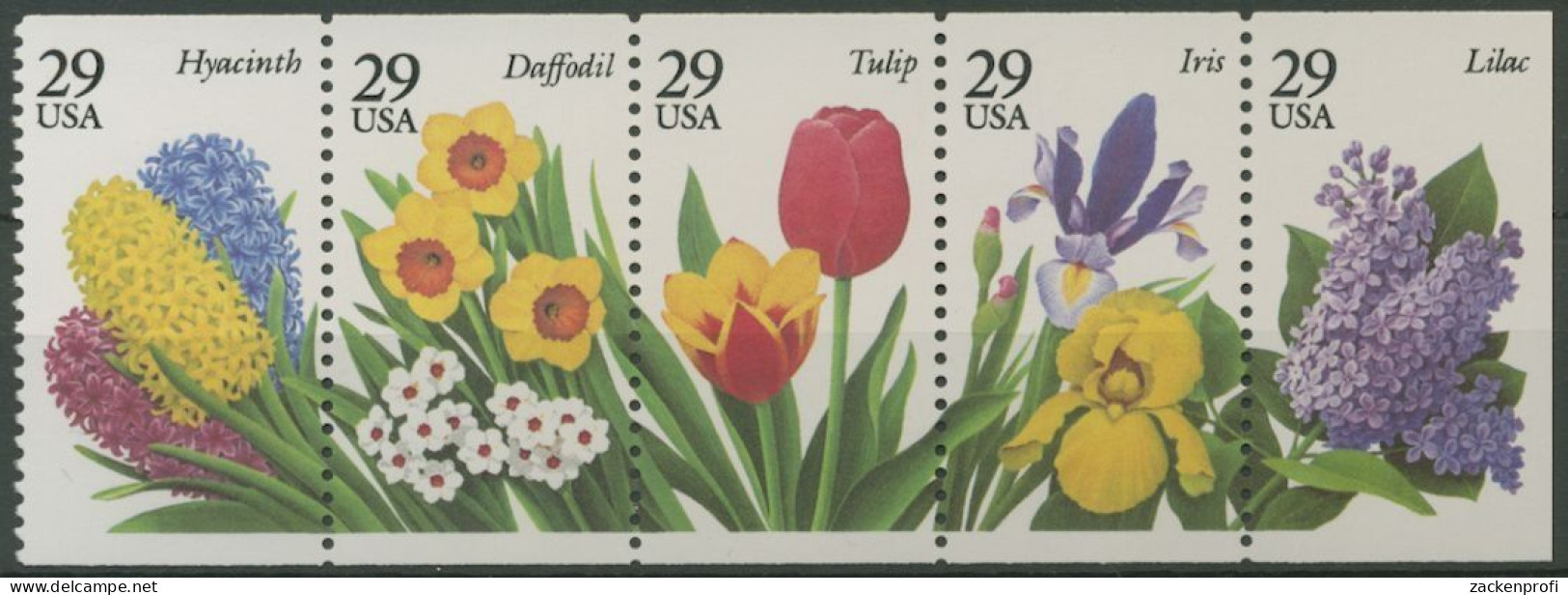 USA 1993 Gartenblumen 2359/63 ZD Postfrisch (C13043) - Neufs