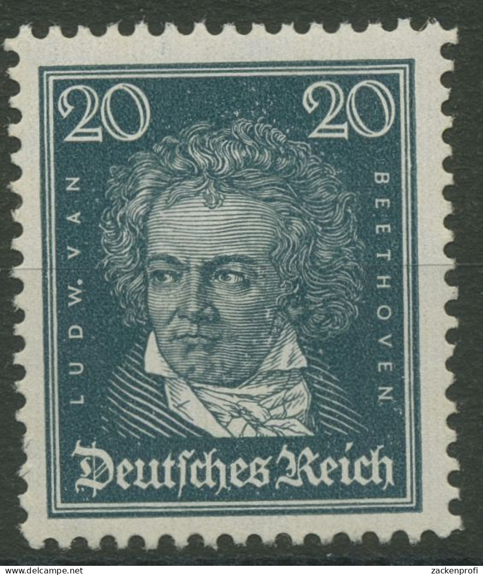 Deutsches Reich 1926 Beethoven 392 X Postfrisch, Kleiner Zahnfehler (R80576) - Unused Stamps