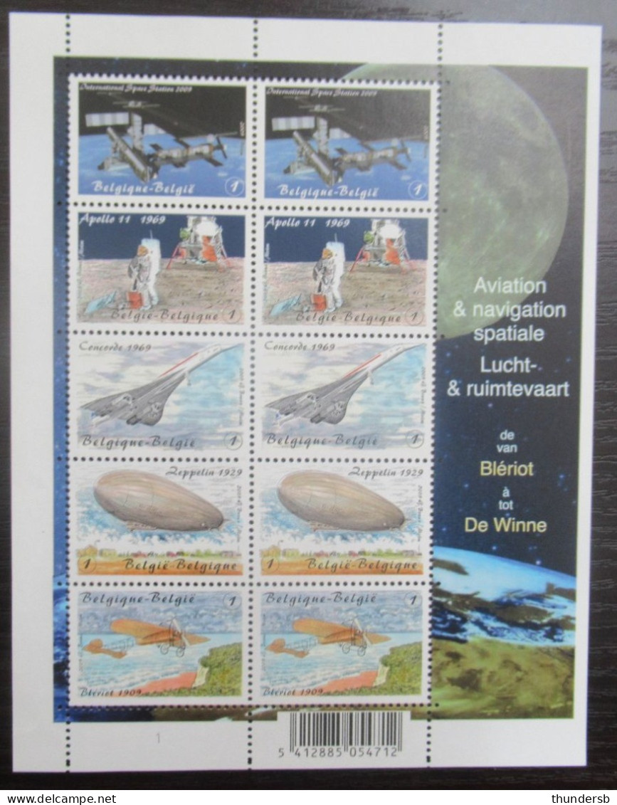 F3916/20 'Lucht -en Ruimtevaart'  - Face Value: 14,3 Euro - Postfris ** - Nuevos