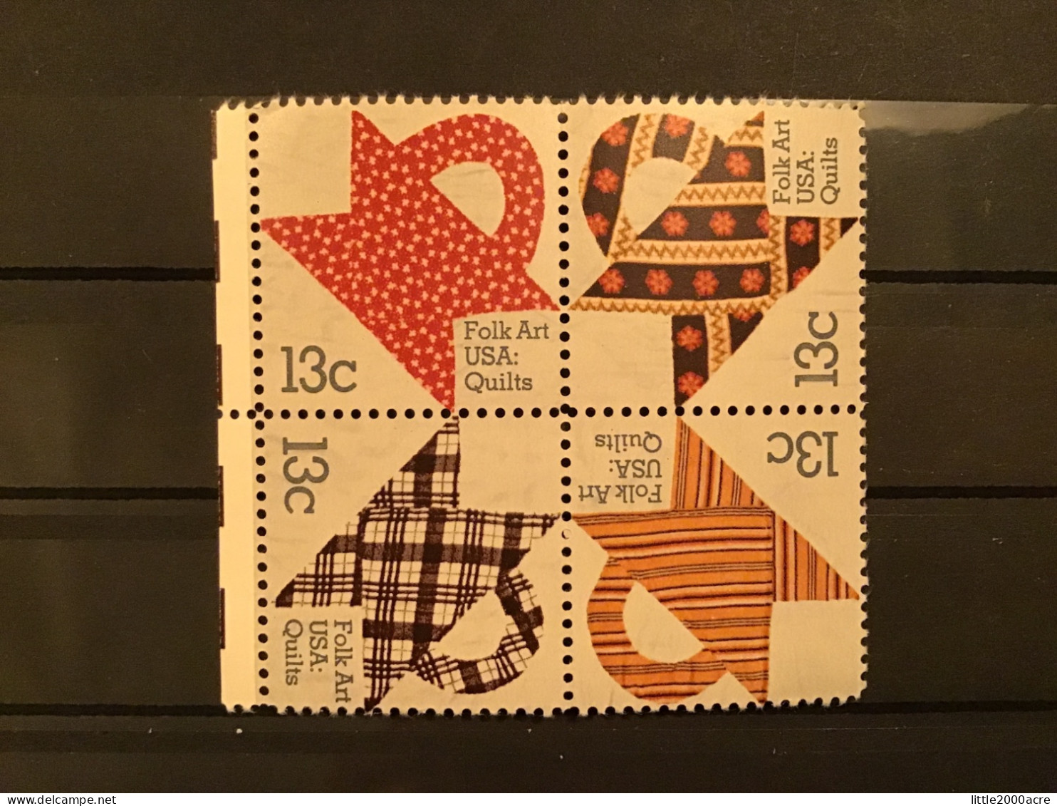 United States 1978 Quilts Block MNH SG 1715a Sc 1748a Mi 1329-32 Yv 1189-92 - Ungebraucht