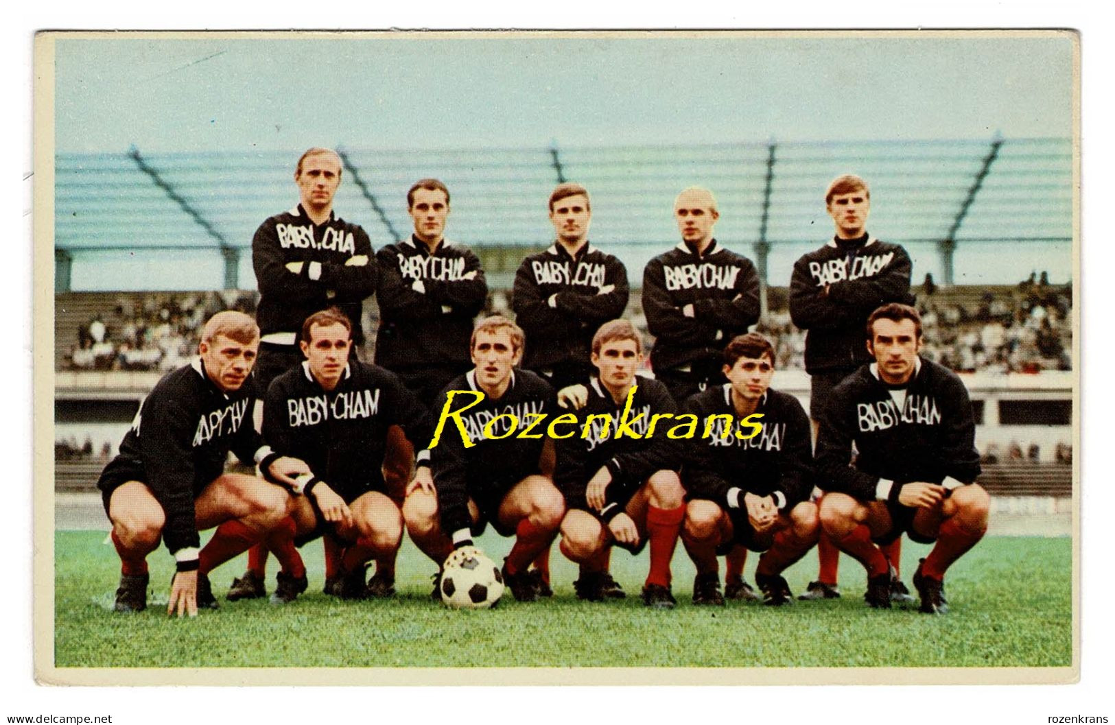 Postkaart Ploegfoto Football Belgique équipe Racing Jet Brussel Bruxelles Voetbal Ploeg Team - Soccer