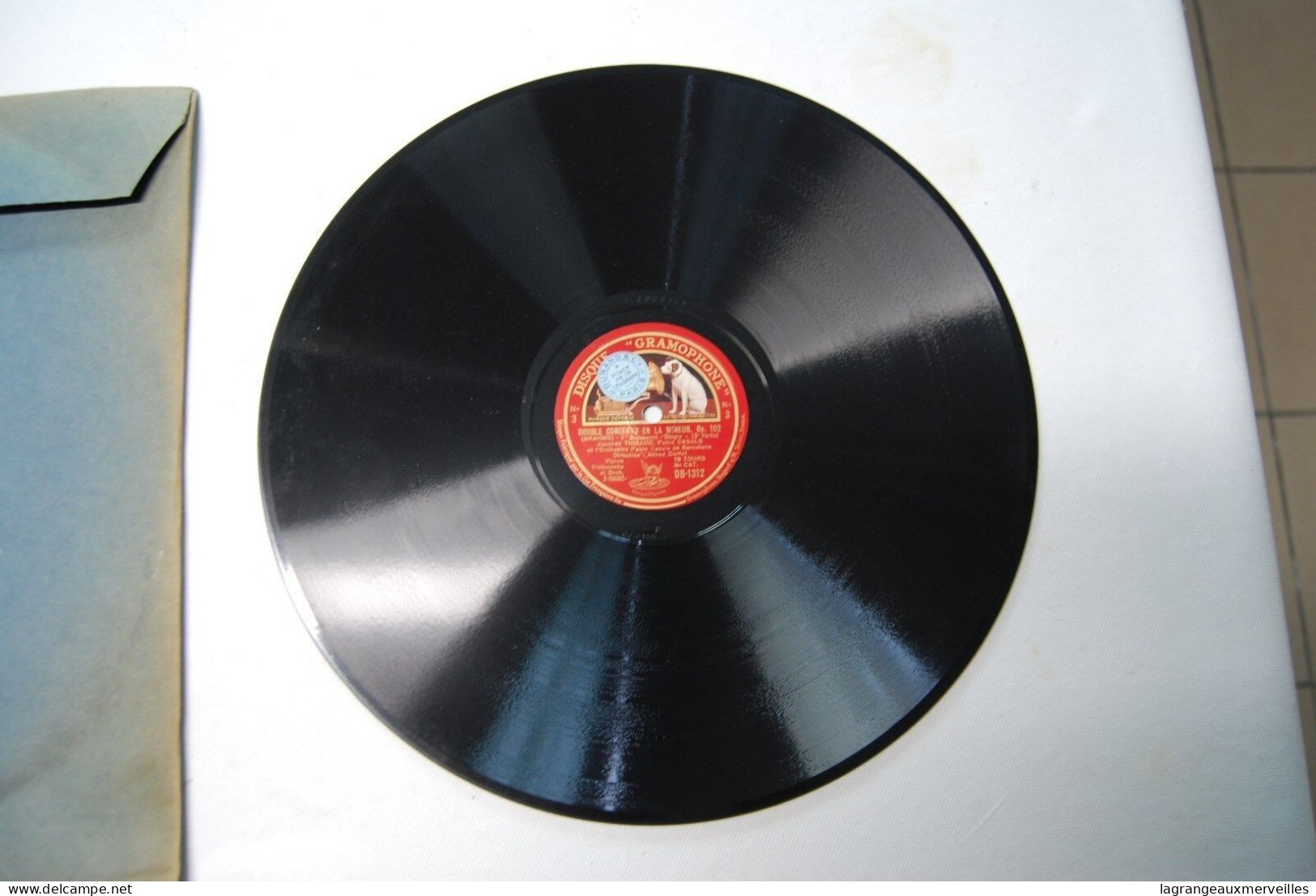 Di2 - Disque - Gramophone - Casals Thibault - 78 Rpm - Schellackplatten