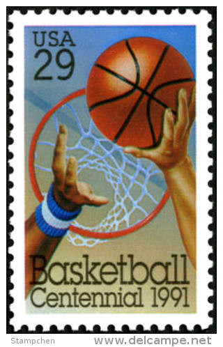 1991 USA Basketball Centenary Stamp #2560 - Sonstige & Ohne Zuordnung
