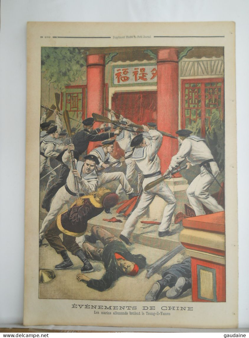 LE PETIT JOURNAL N°505 - 22 JUILLET 1900 - EVENEMENTS DE CHINE -CHINA -  ASSASSINAT DU BARON DE KETTELER - Le Petit Journal