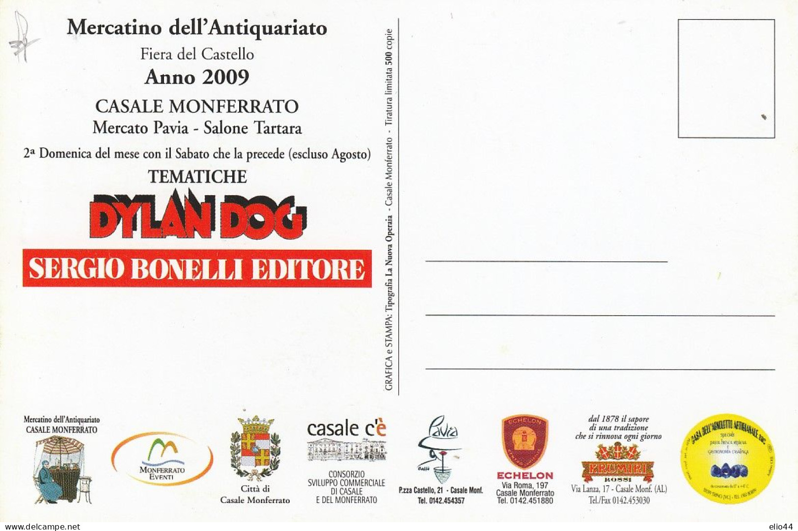 Tematica Fumetti - Casale Monferrato 2009 - Dylan Dog - - Fumetti