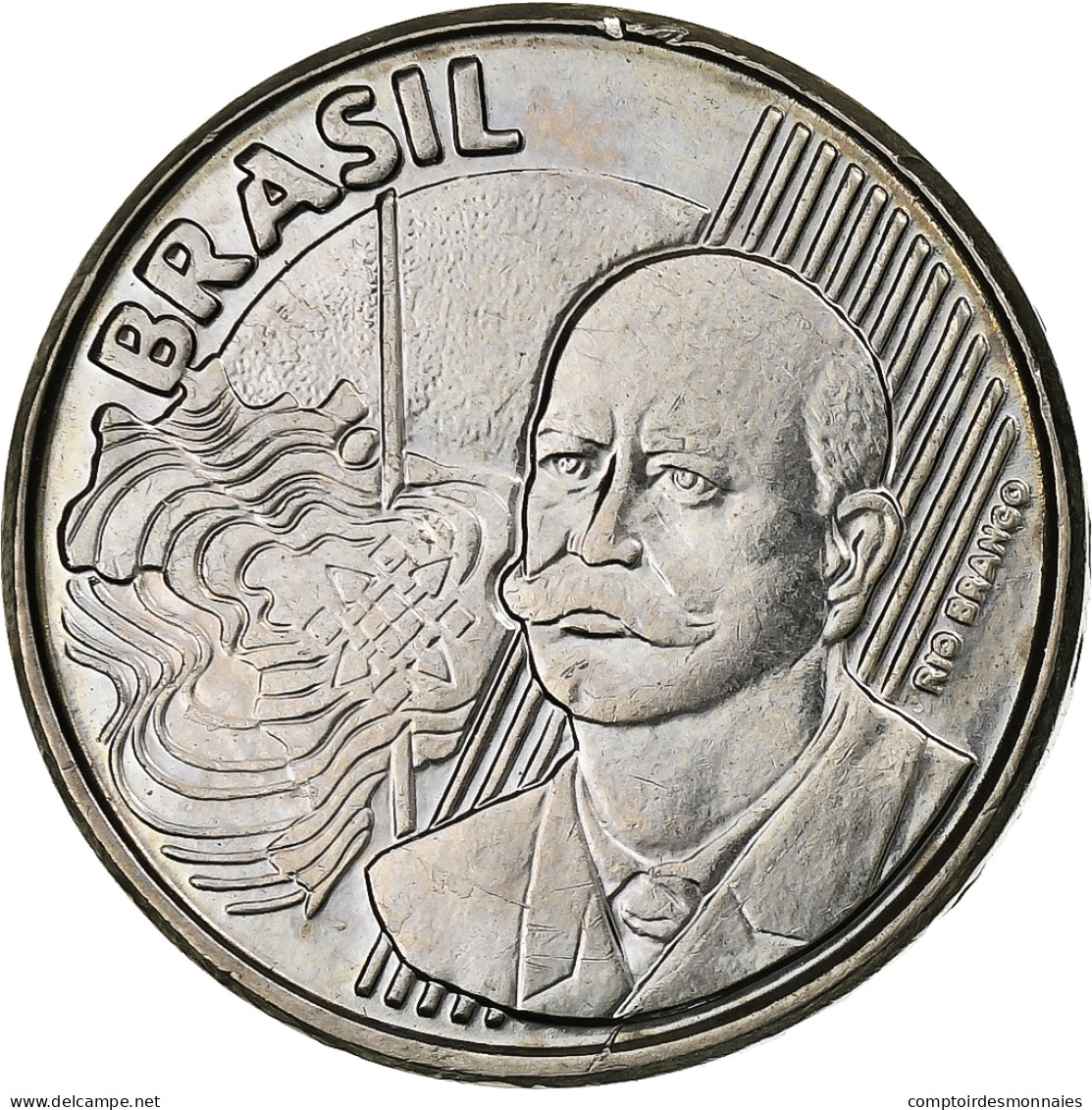 Brésil, 50 Centavos, 1998, Acier Inoxydable, TTB, KM:651a - Brasil