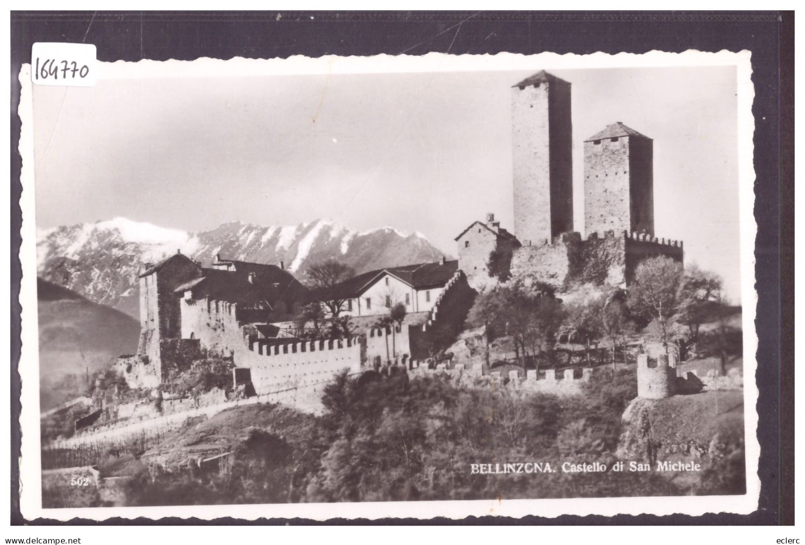 BELLINZONA - CASTELLO DI SAN MICHELE - TB - Bellinzone