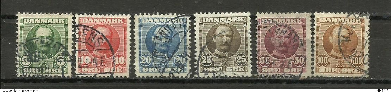 DENMARK  1907 - MI. 53/9,  USED - Usado