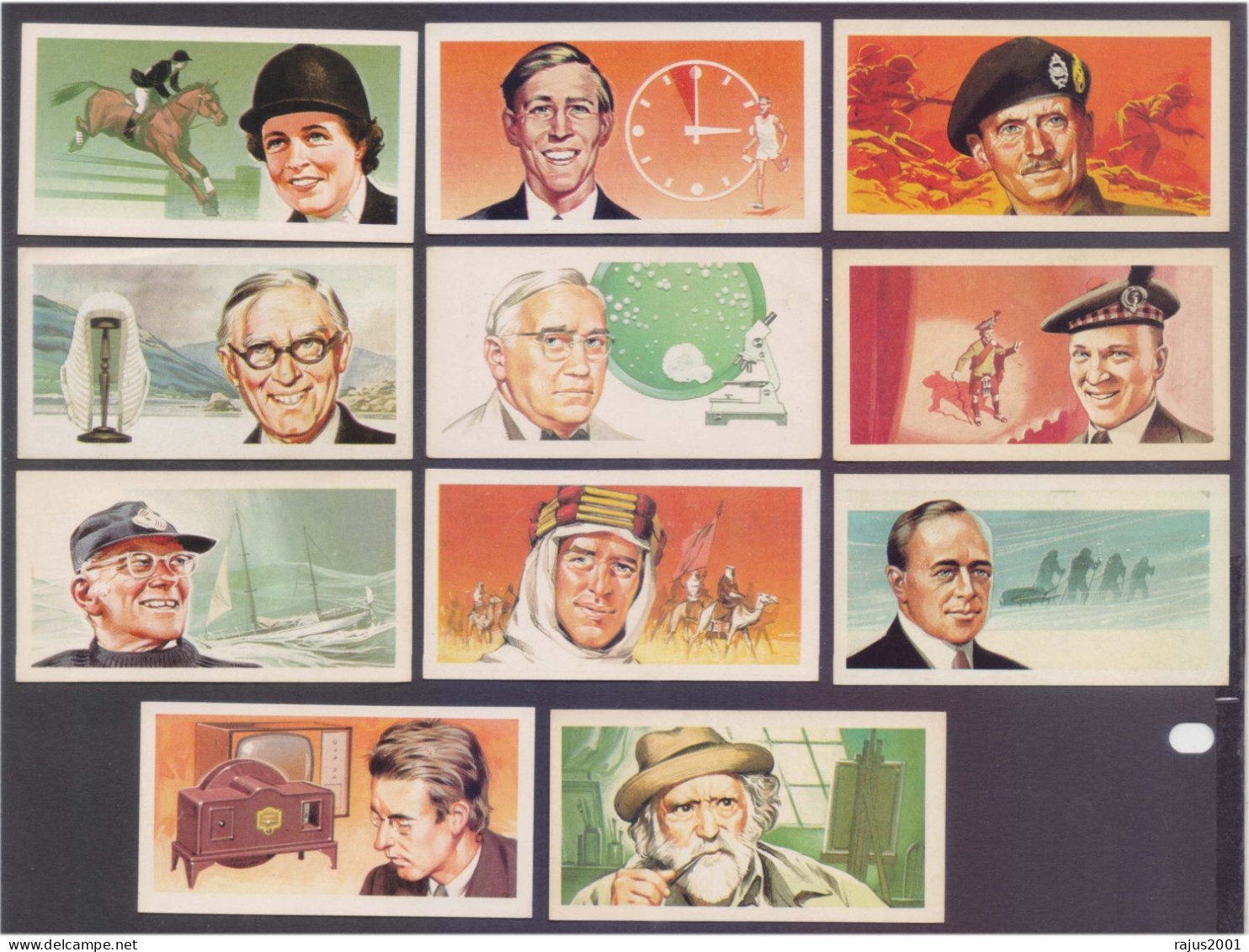 Complete Set Of 50 Most Famous Men & Women Personalities, Famous People, Originally Issued With BROOKE BOND TEA Card - Franc-Maçonnerie