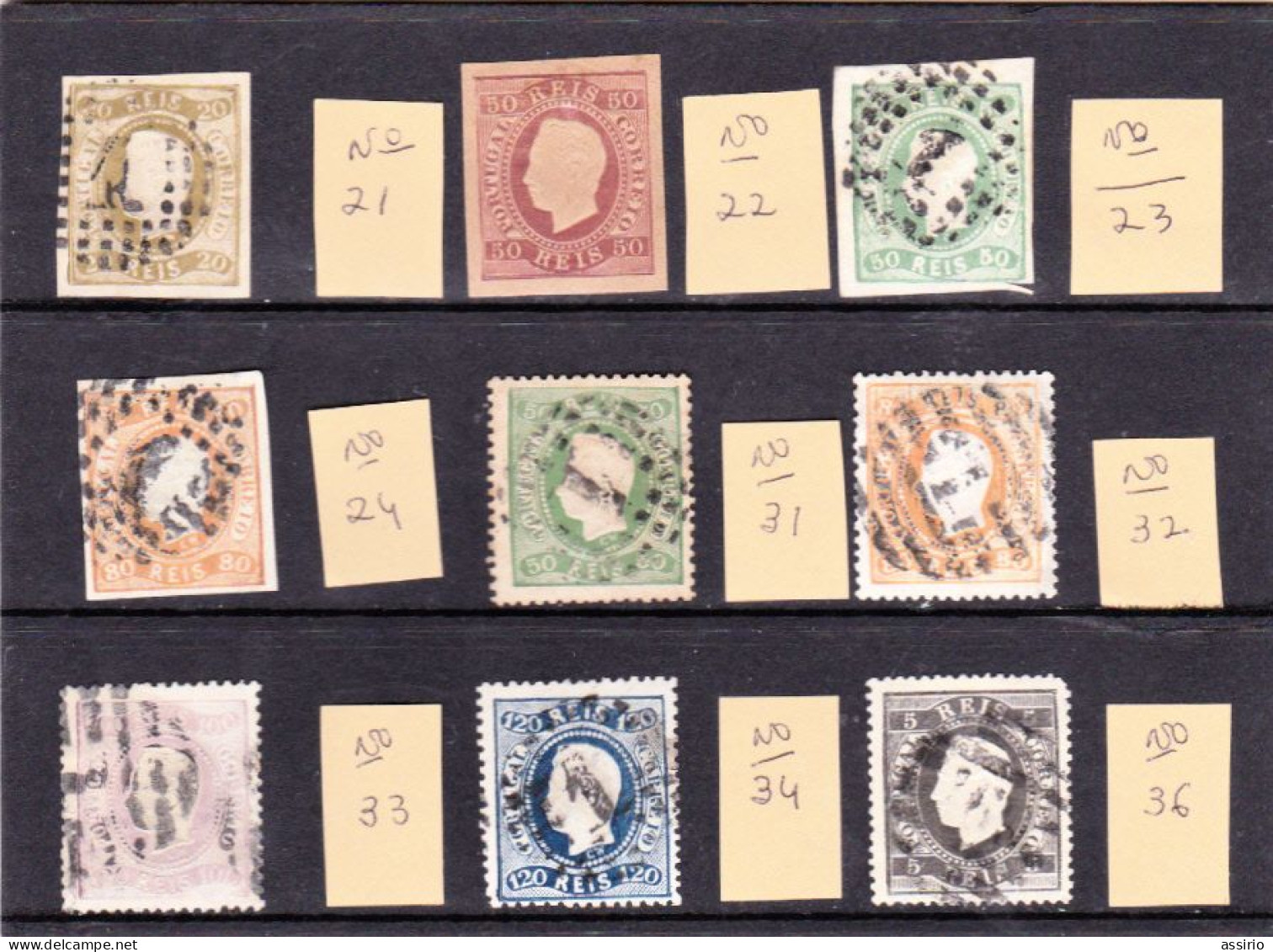 Portugal - Marcofilia   9 Selos   - Um Tem Ligeiro Vestigio De Charneira    - Lote Muito Bom - Postmark Collection