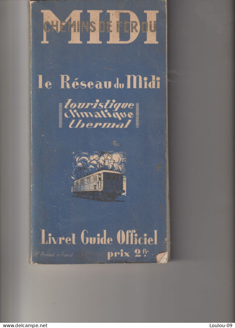 Chemins De Fer Du Midi-1926-(210pages)illustrations,photos,plans,cartes Etc. - 1901-1940