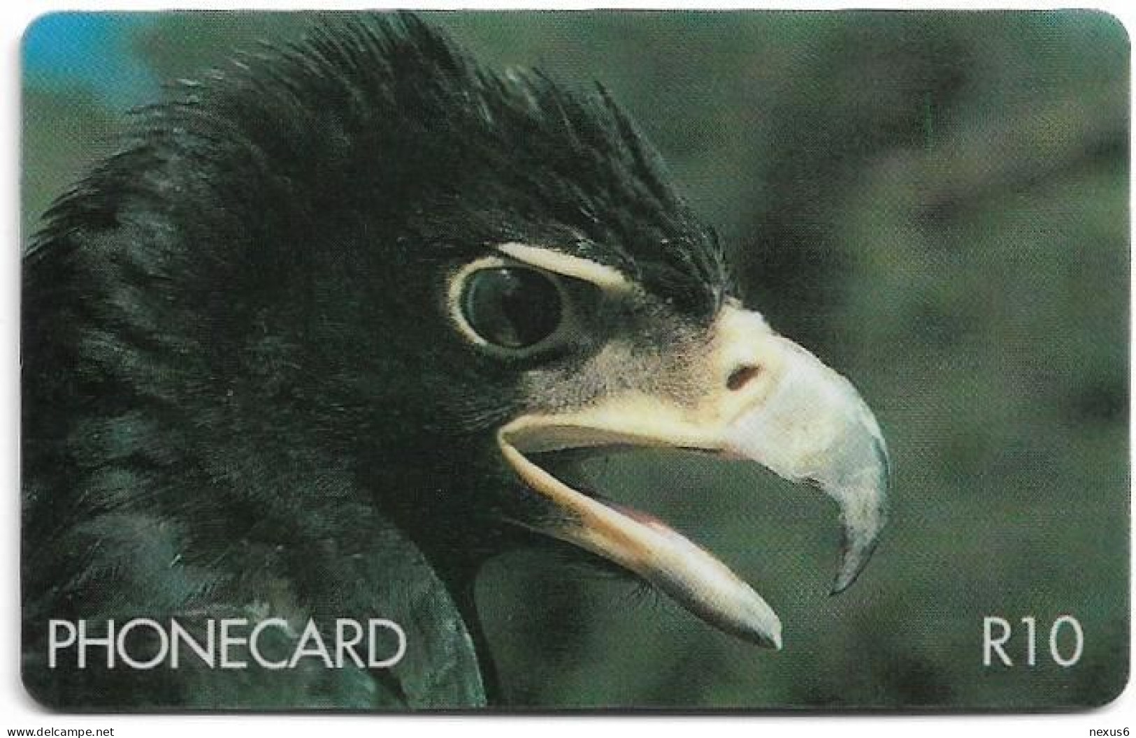 S. Africa - Telkom - Birds Of Prey - Black Eagle, Cn. Normal 0, Bold, 10R, 1994, 150.000ex, Used - Afrique Du Sud