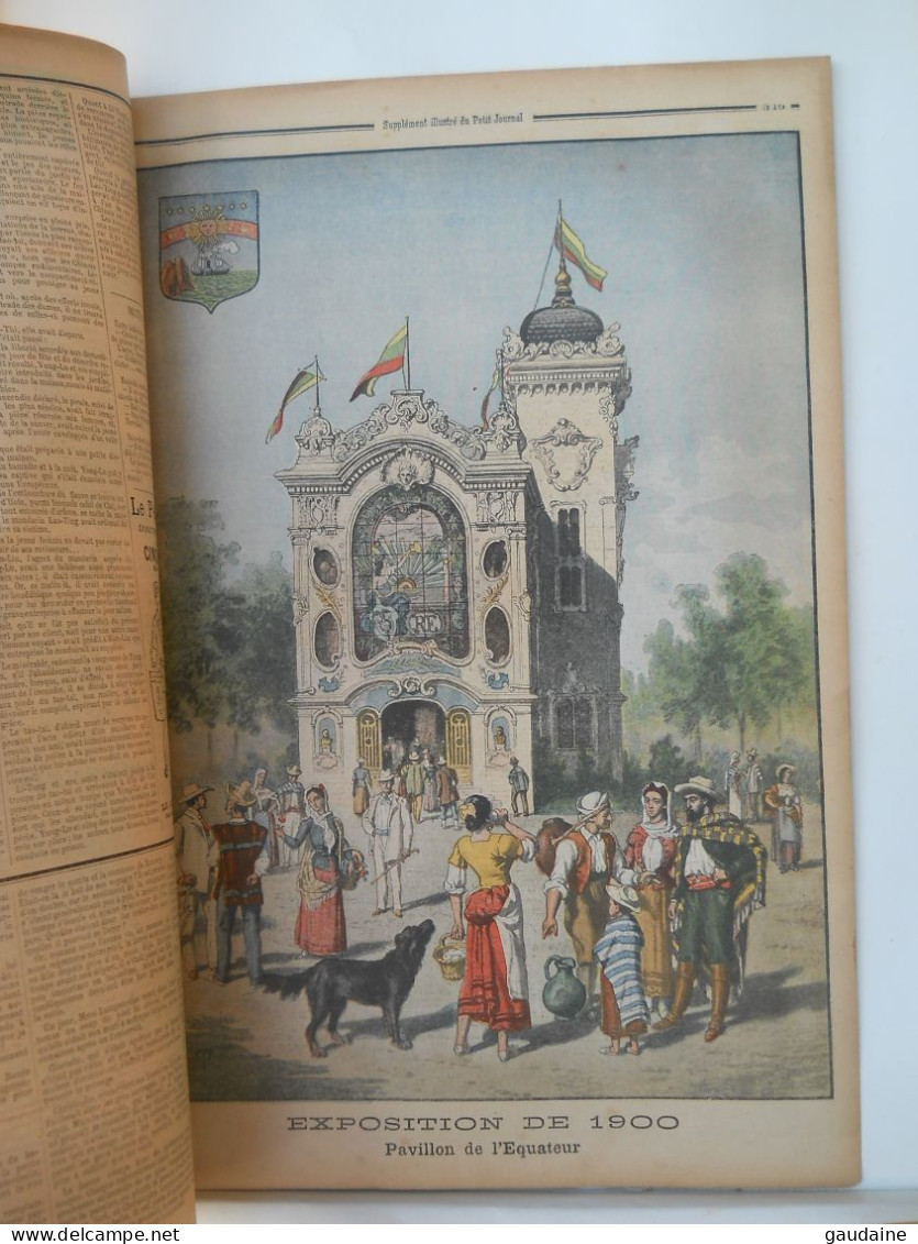 LE PETIT JOURNAL N° 520 - 4 NOVEMBRE 1900 - FETE DES VENDANGES - EXPOSITION 1900 PAVILLON DE L'EQUATEUR - CHINE - Le Petit Journal