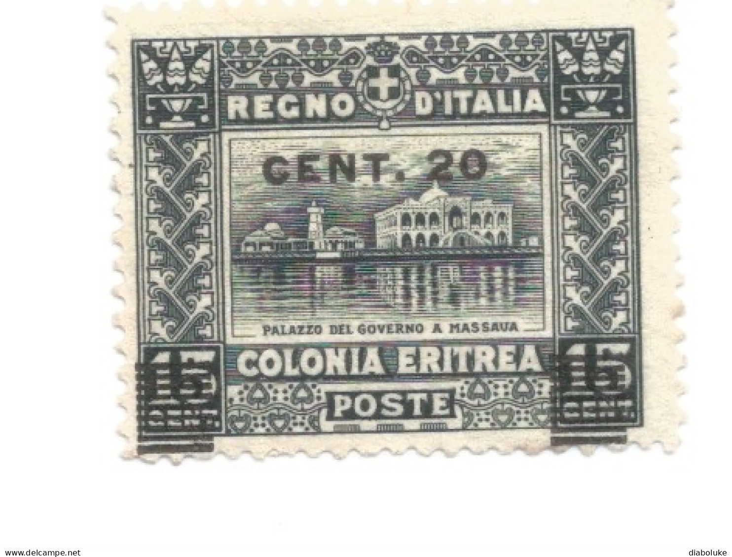 (COLONIE E POSSEDIMENTI) 1916, ERITREA, SOGGETTI AFRICANI SOPRASTAMPATI - Serie Di 2 Francobolli Usati - Erythrée