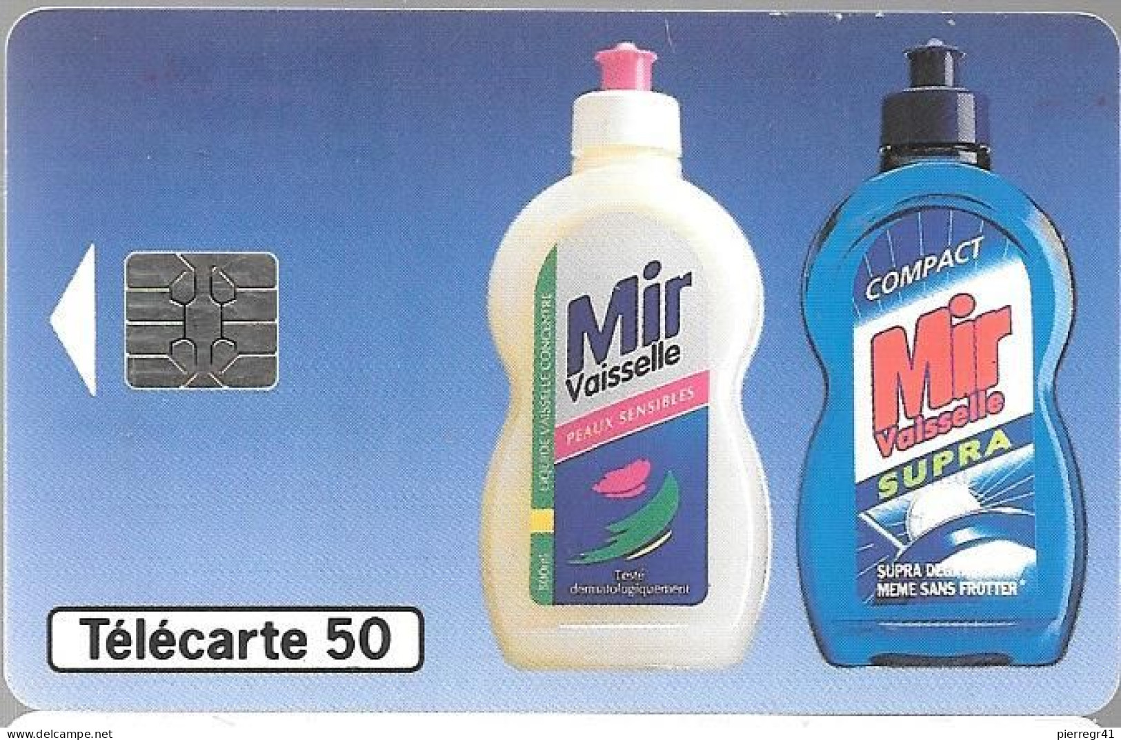 CARTE-PUCE-PRIVEE-PUBLIC- 50U-SO5-EN959-04/94-MIR VAISSELLE-N° Série A  45011429-R°Mat-3300EX-Utilisé-TBE - 50 Eenheden