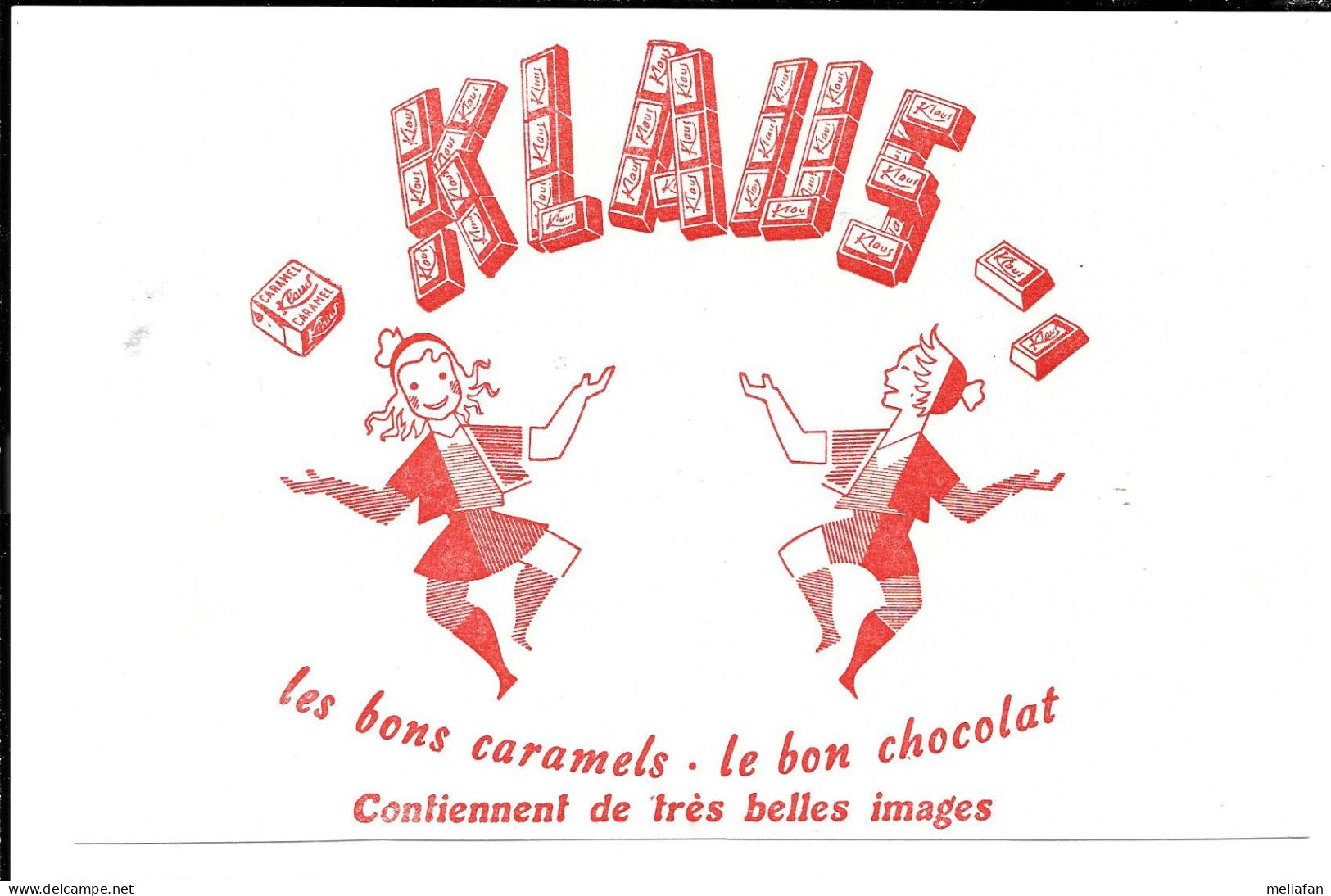 GF579 - BUVARD CHOCOLAT KLAUS - BELLES IMAGES - K