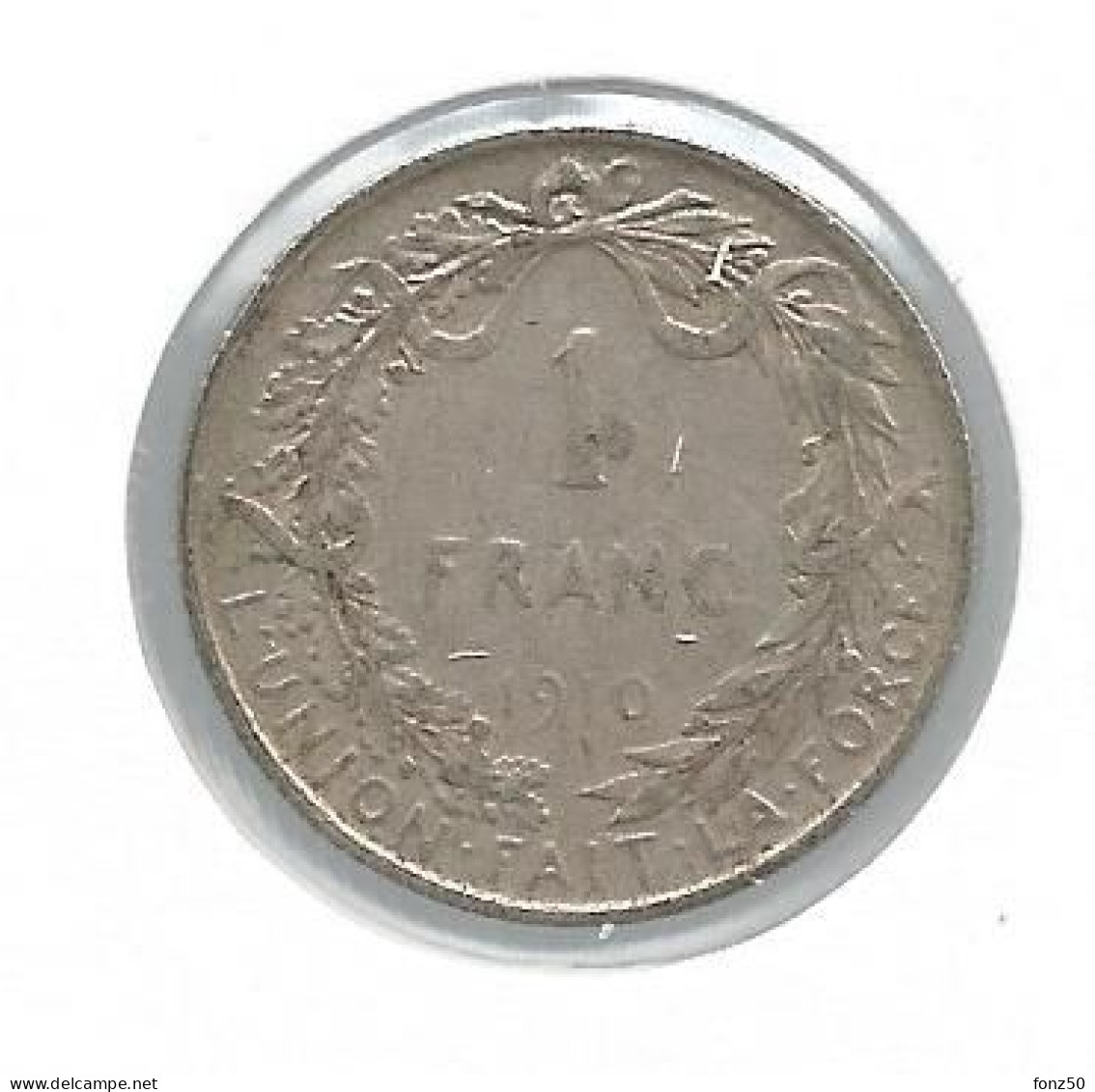 ALBERT I * 1 Frank 1910 Frans * Z.Fraai / Prachtig * Nr 12756 - 1 Franc