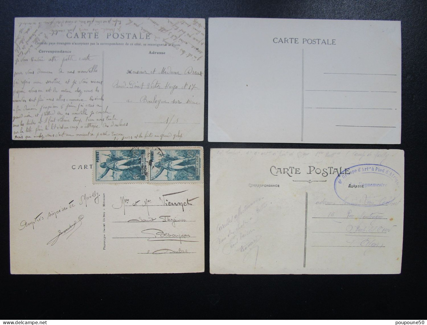 CPA 10 Aube MAILLY Le CAMP - Lot De 4 Cartes - Les Riceys