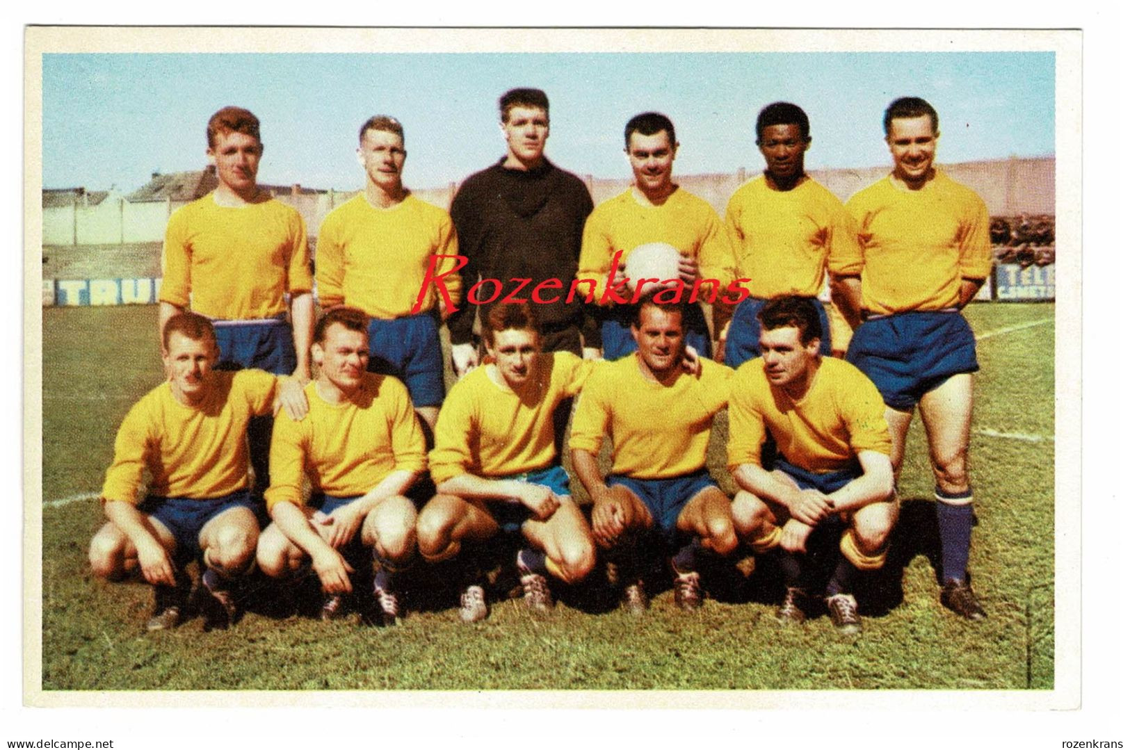 Postkaart Ploegfoto Football Belgique équipe St Sint Truiden 1962 1963 Voetbal Ploeg Team - Soccer