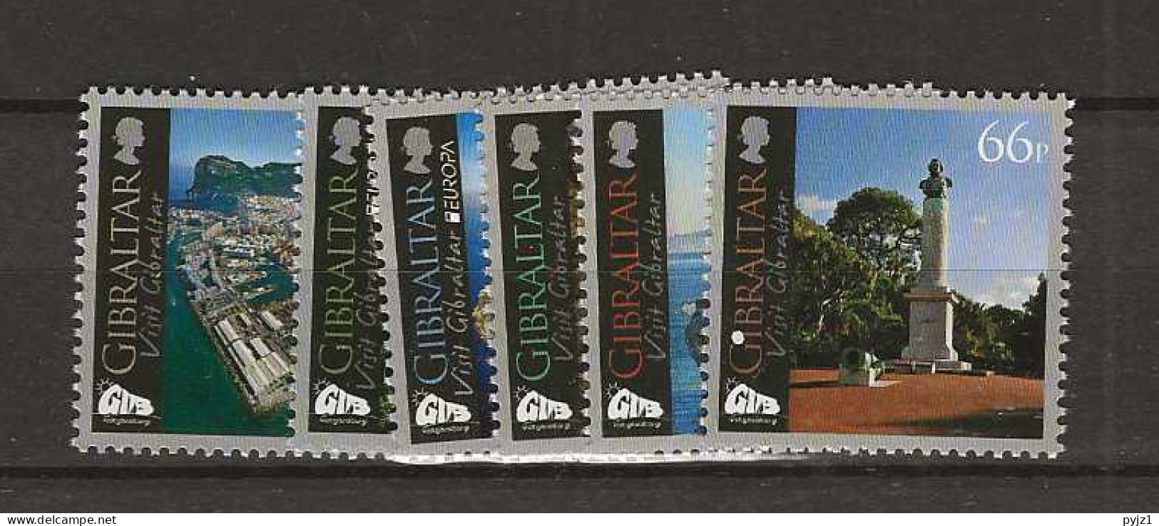 2012  MNH Gibraltar Mi 1484-89 Postfris** - Gibraltar