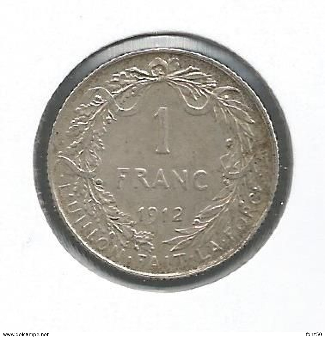 ALBERT I * 1 Frank 1912 Frans * Prachtig * Nr 12768 - 1 Franc