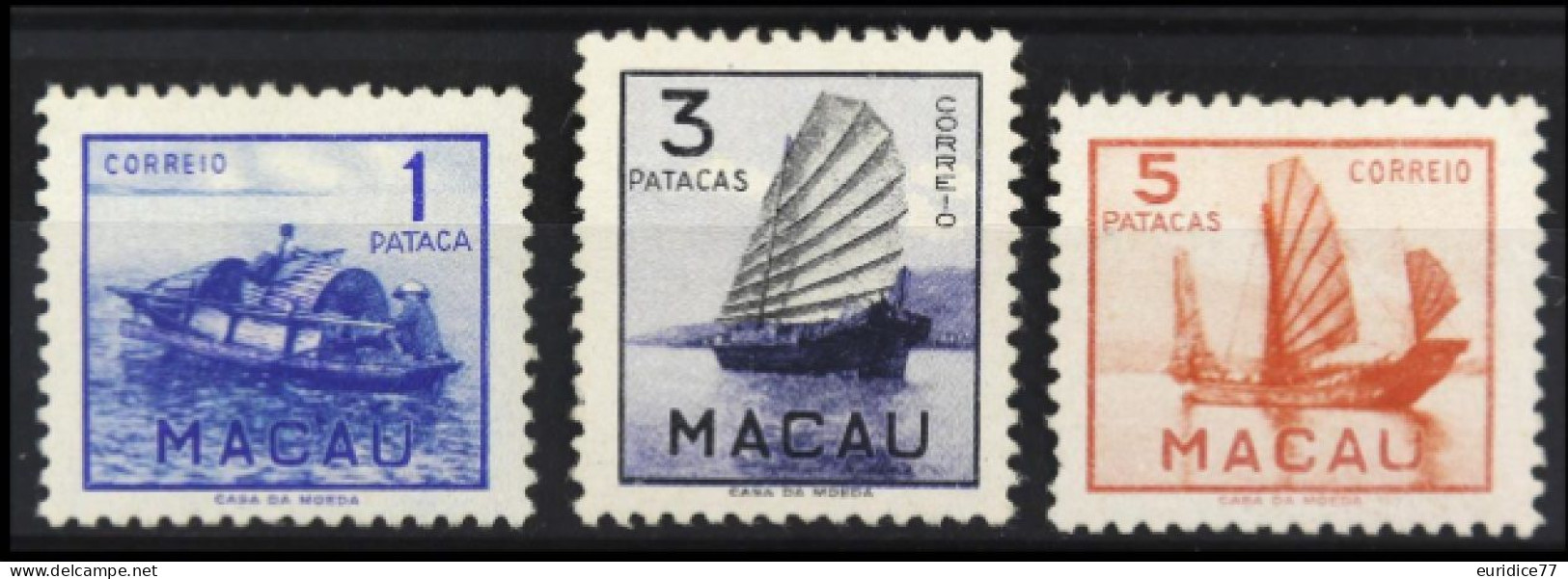 Macao Macau 1951 - Yvert 353/55 Mh* Cote 500€ - Ongebruikt