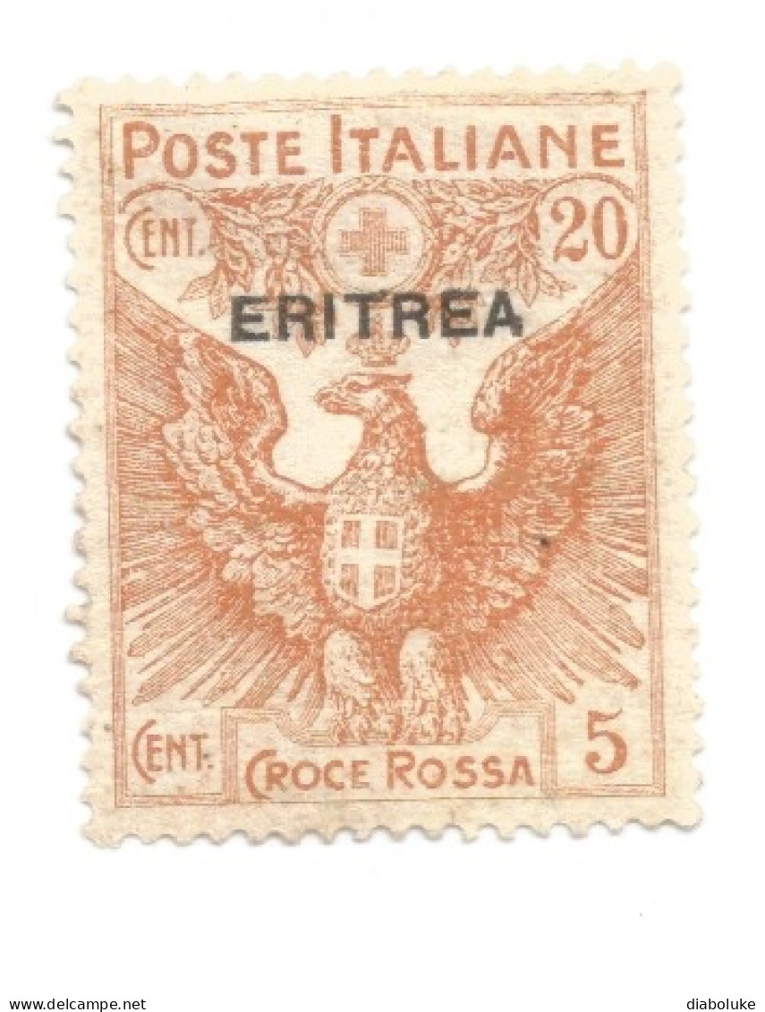 (COLONIE E POSSEDIMENTI) 1916, ERITREA, CROCE ROSSA - 2 Francobolli - Erythrée