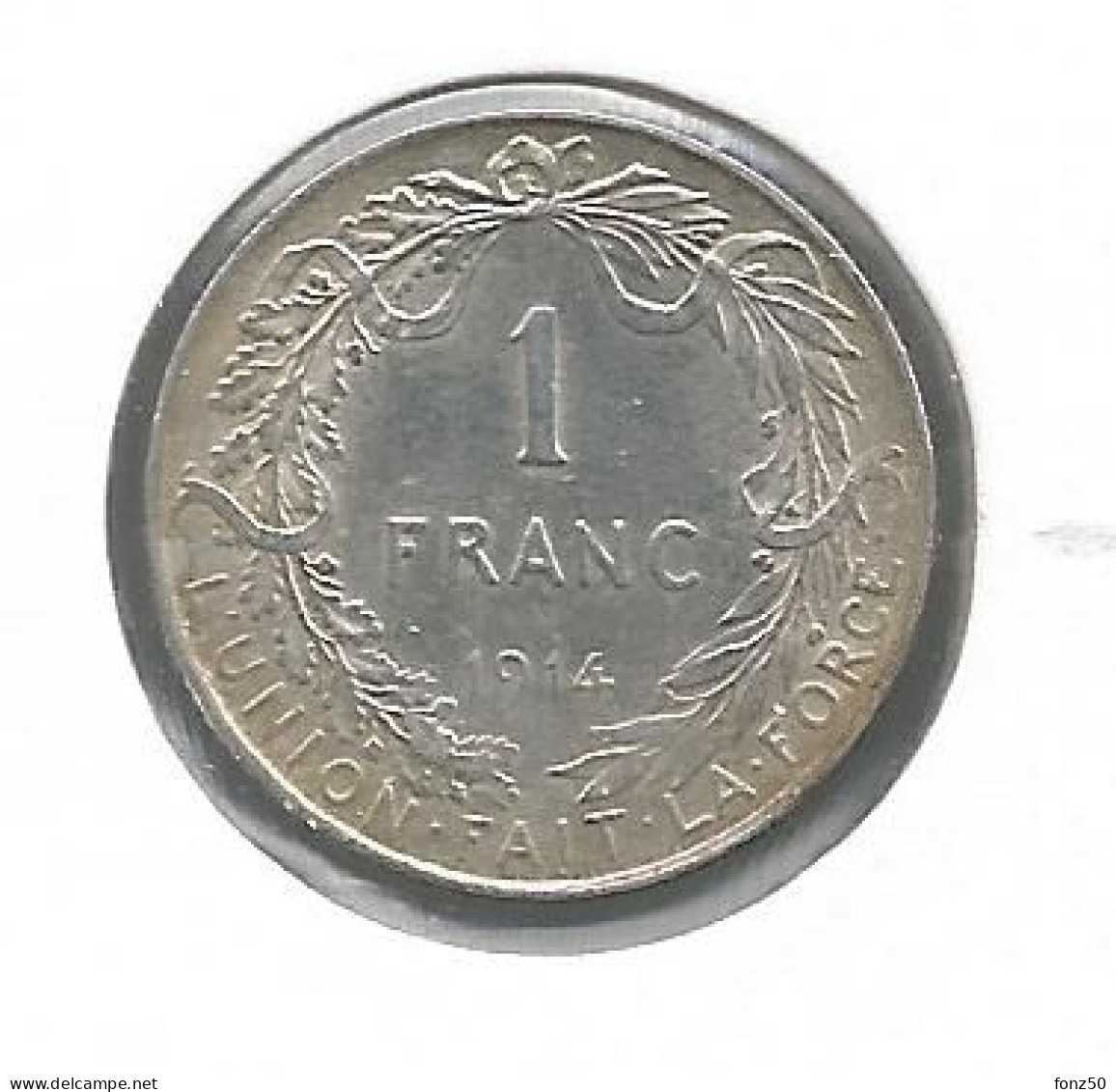 ALBERT I * 1 Frank 1914 Frans * FDC * Nr 12780 - 1 Franc