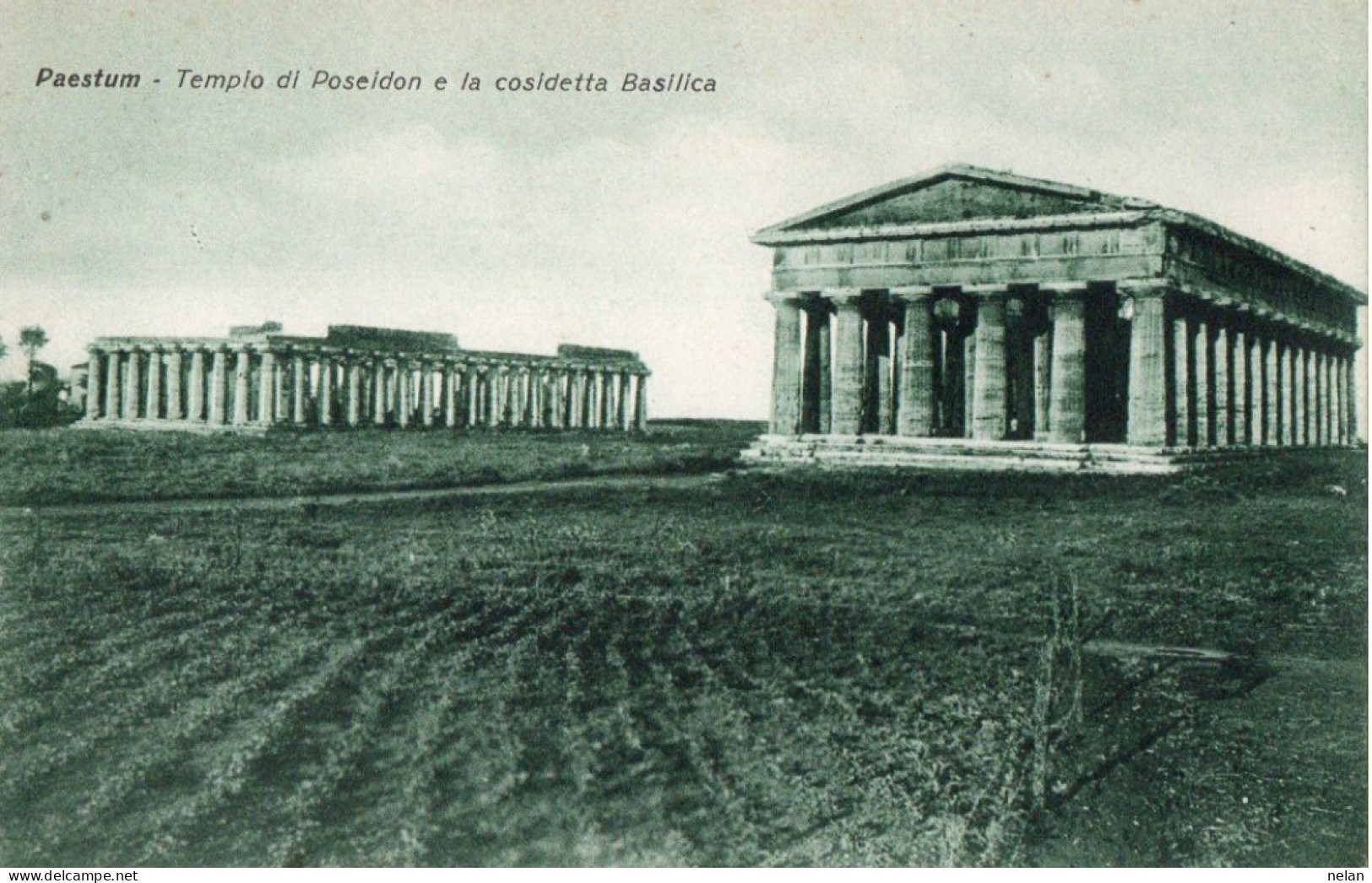 PAESTUM - TEMPIO DI POSEIDON E LA COSIDETTA BASILICA - F.P. - Salerno