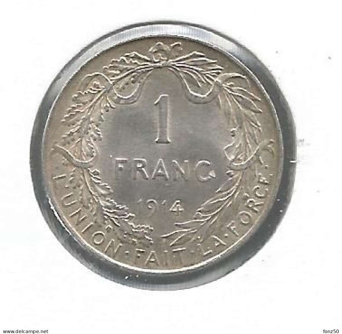 ALBERT I * 1 Frank 1914 Frans * FDC * Nr 12782 - 1 Franco