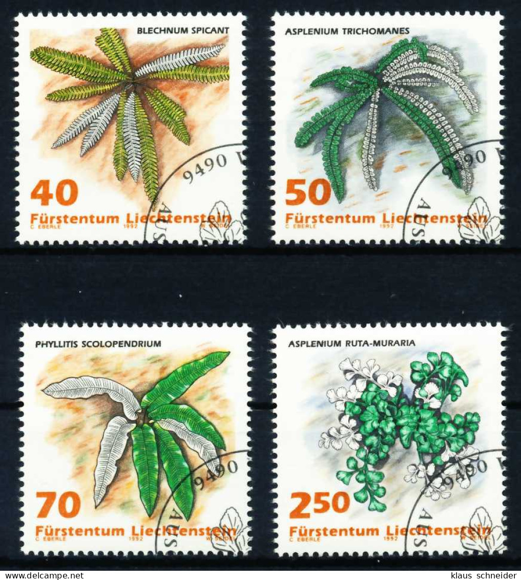 LIECHTENSTEIN 1992 Nr 1045-1048 Gestempelt SA19042 - Used Stamps