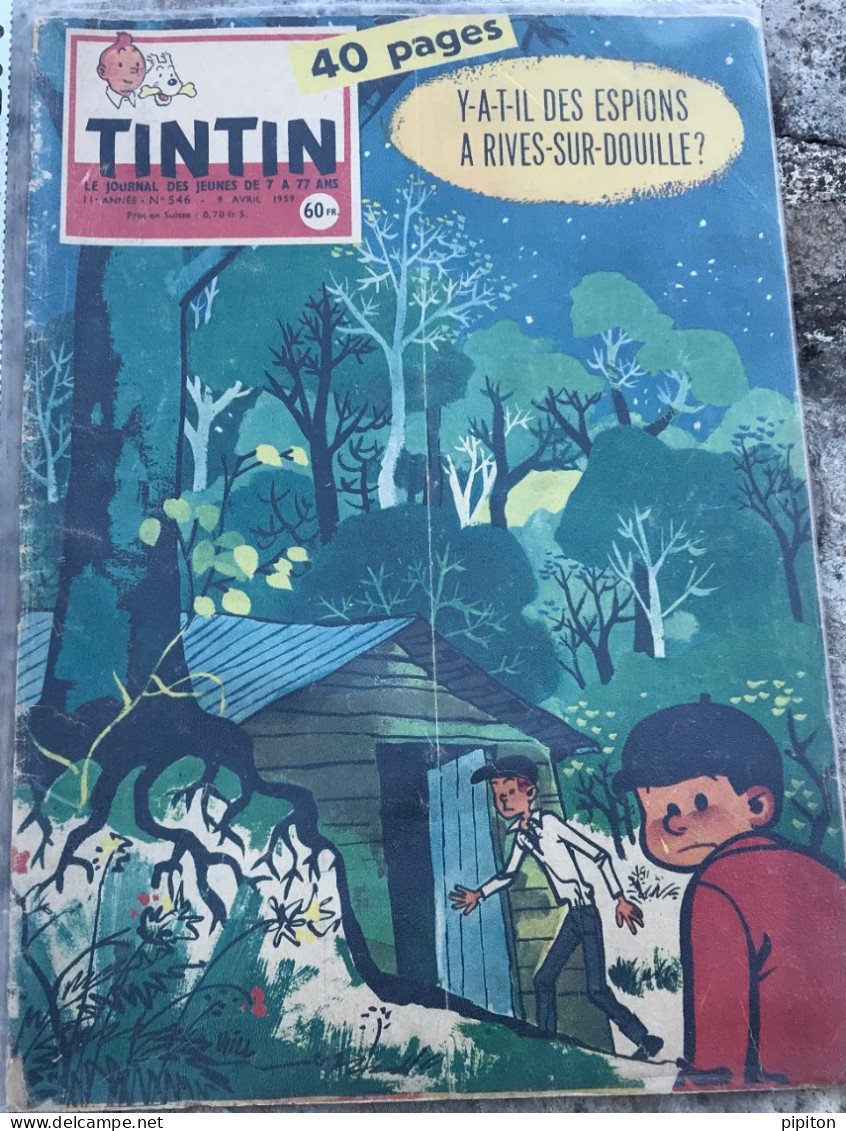 Tintin N° 546 Du 9 Avril 1959 - Kuifje