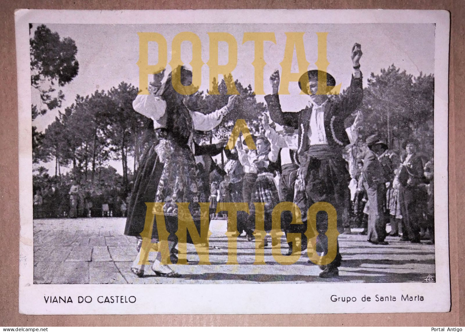 VIANA DO CASTELO * GRUPO DE SANTA MARIA * COSTUMES E TRADIÇÕES * DANÇAS * PORTUGAL (Circulado 1954 * 2 Scans) - Viana Do Castelo