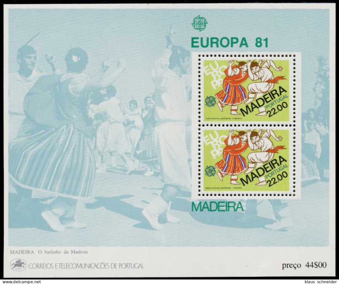 MADEIRA Block 2 Postfrisch S00E09A - Madeira