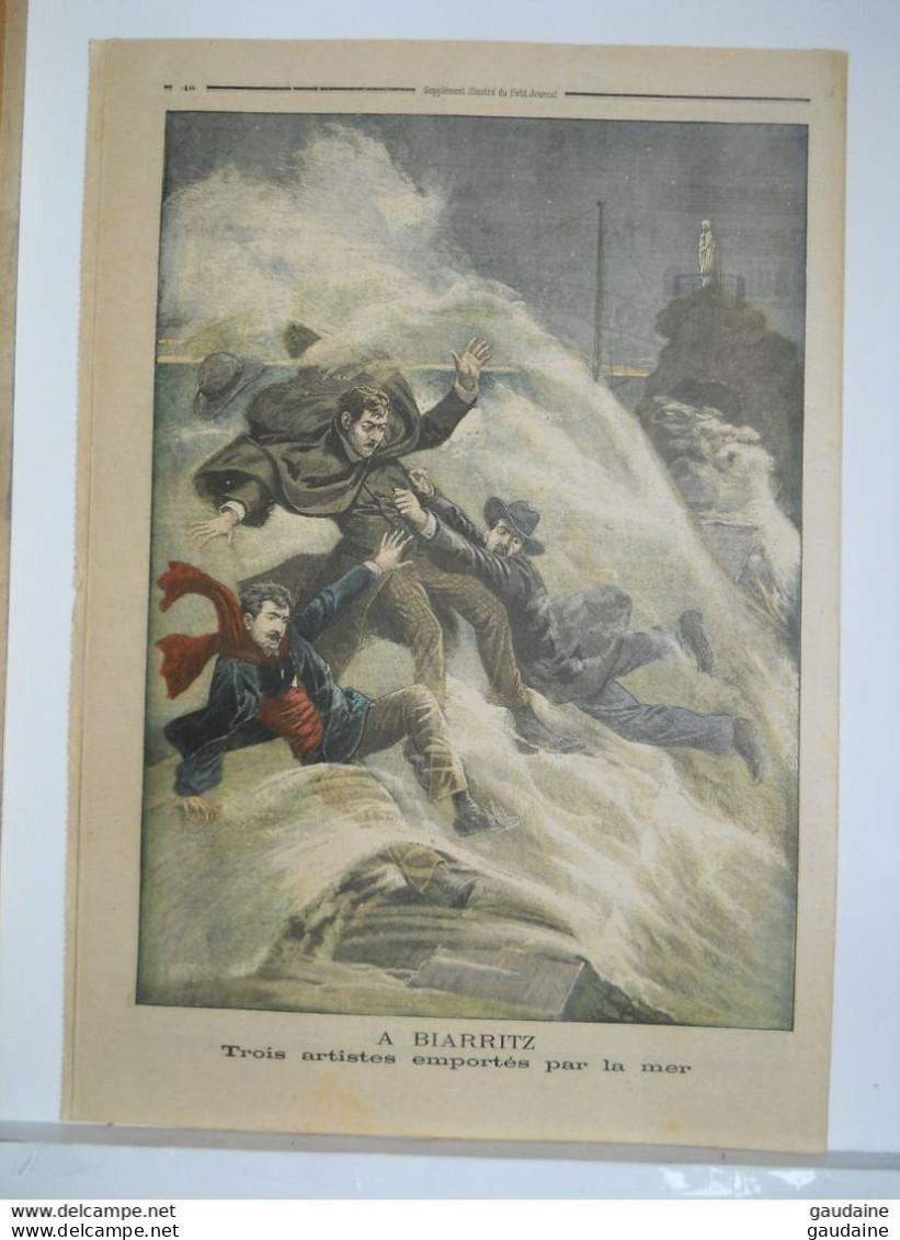LE PETIT JOURNAL N°638 - 8 FEVRIER 1903 - RUSSIE  IMPERATRICES A SAINT-PETERSBOURG A M. MONTEBELLO - MER BIARRITZ - Le Petit Journal